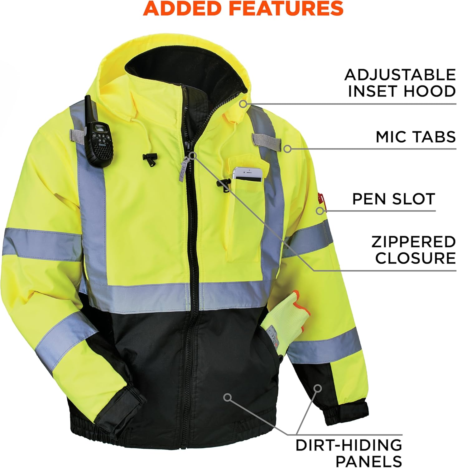 Ergodyne Hi Vis Bomber Safety Jacket - Image 6