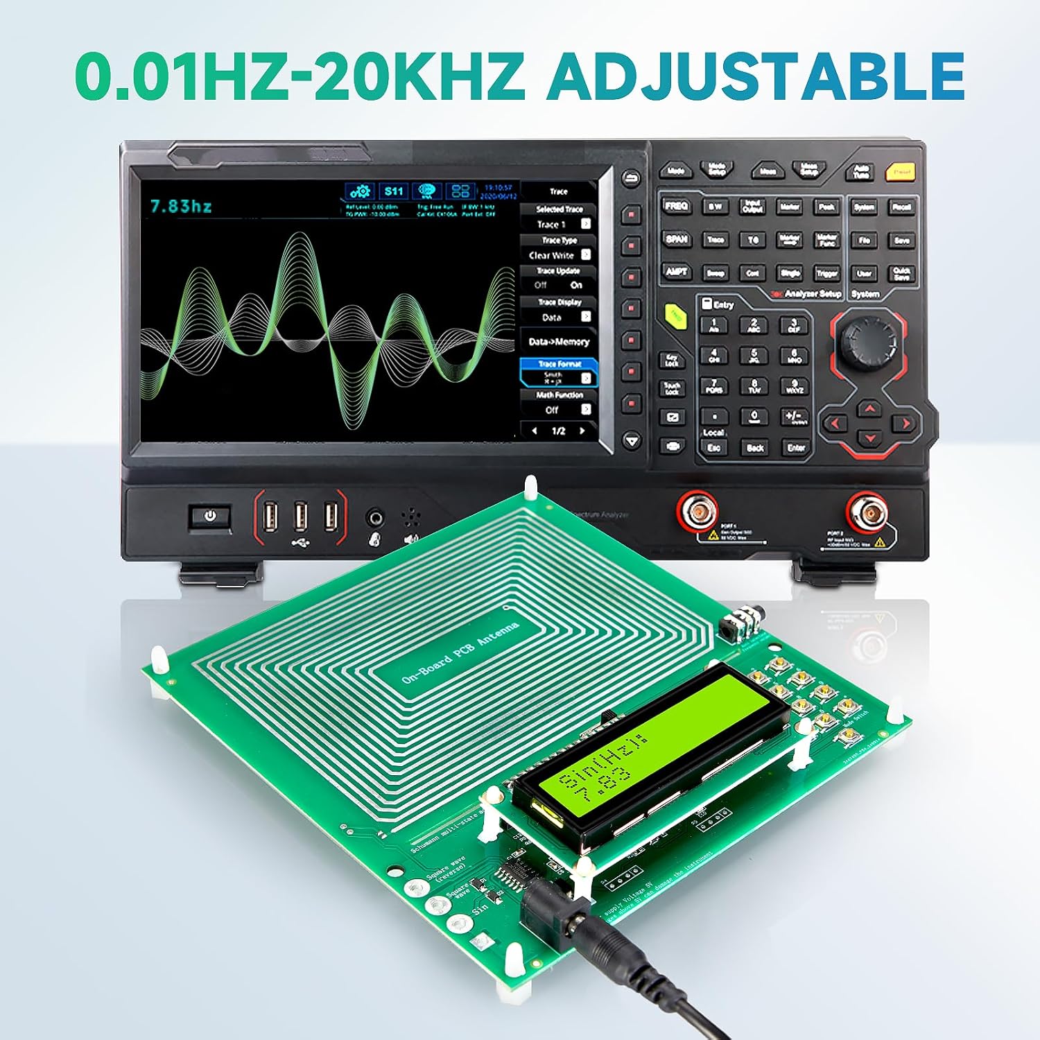 7.83Hz Nature Sleep Aid & Healing Frequency Device | Adjustable Schumann Resonance Generator (0.01Hz-200KHz) for Stress Relief, Relaxation, Meditation, Yoga | USB Powered - Image 3