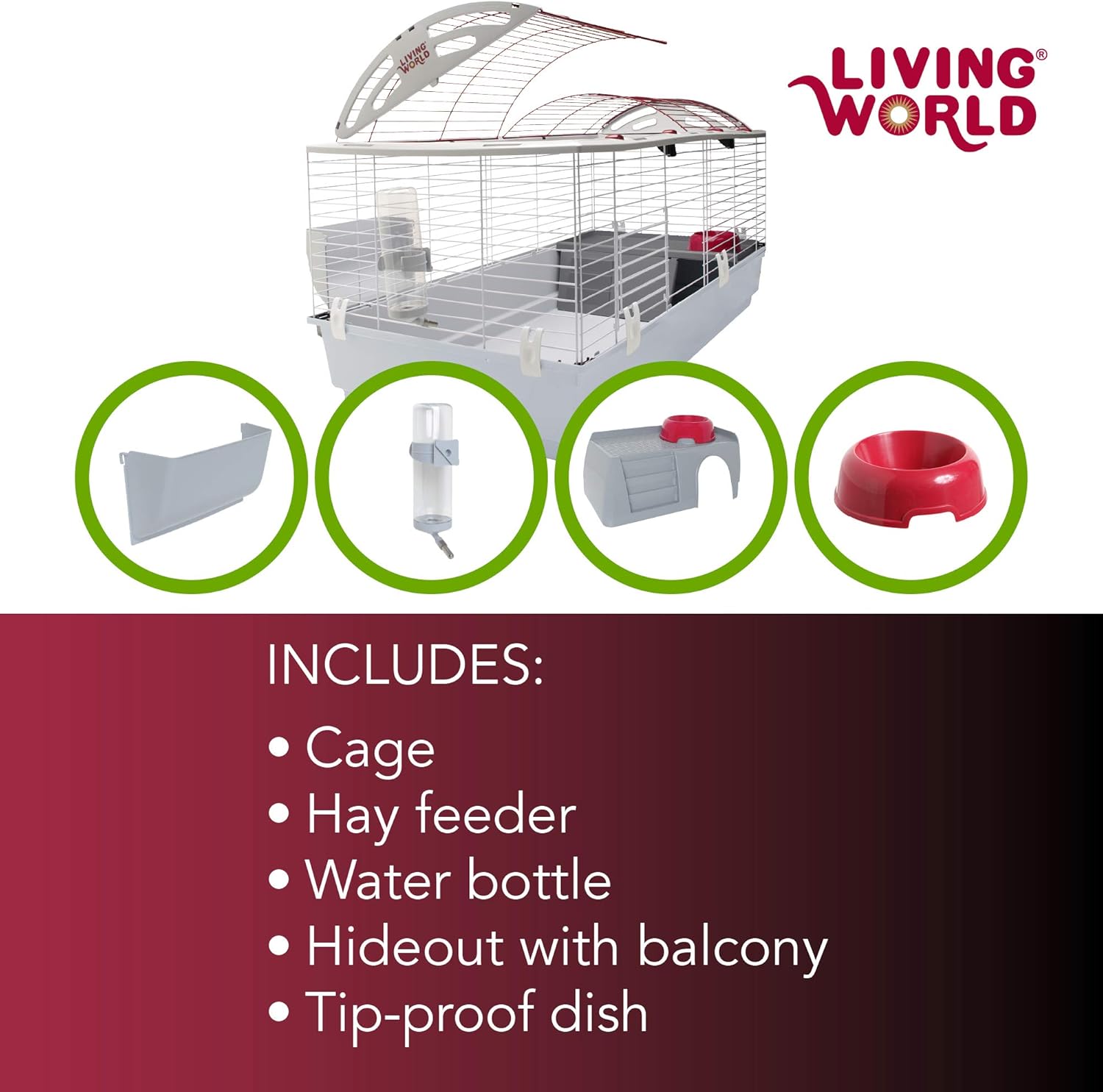 Living World - Deluxe Hybrid Habitat, X-Large - Rabbit, Guinea Pig, Chinchillas, and Small Animal Cage - Image 3