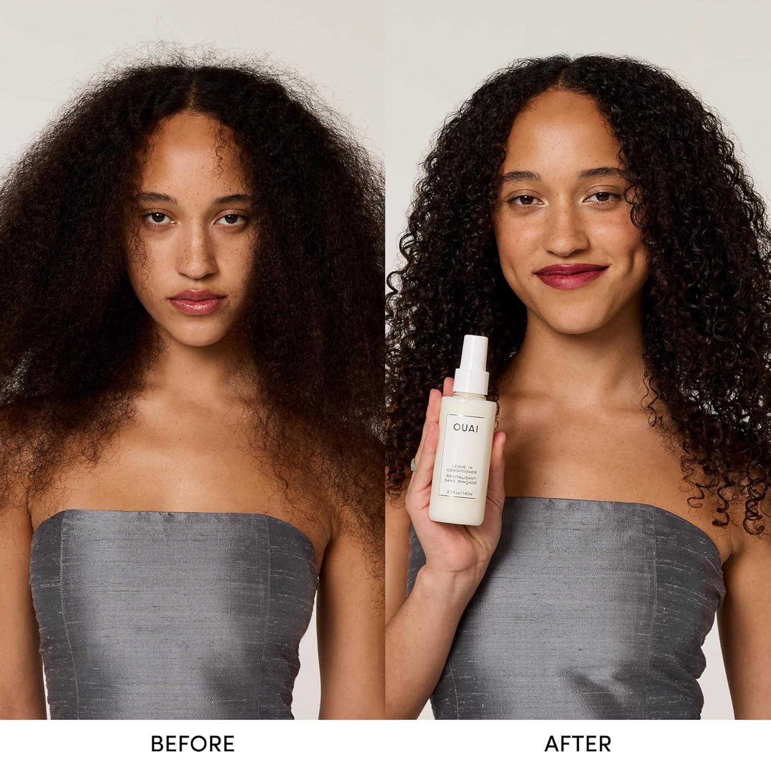 OUAI Leave In Conditioner & Heat Protectant for Hair - Prep Hair for Styling or Use as Detangling Spray to Fight Frizz & Flyaways - No Parabens, Sulfates or Phthalates (4.7 oz) - Image 3