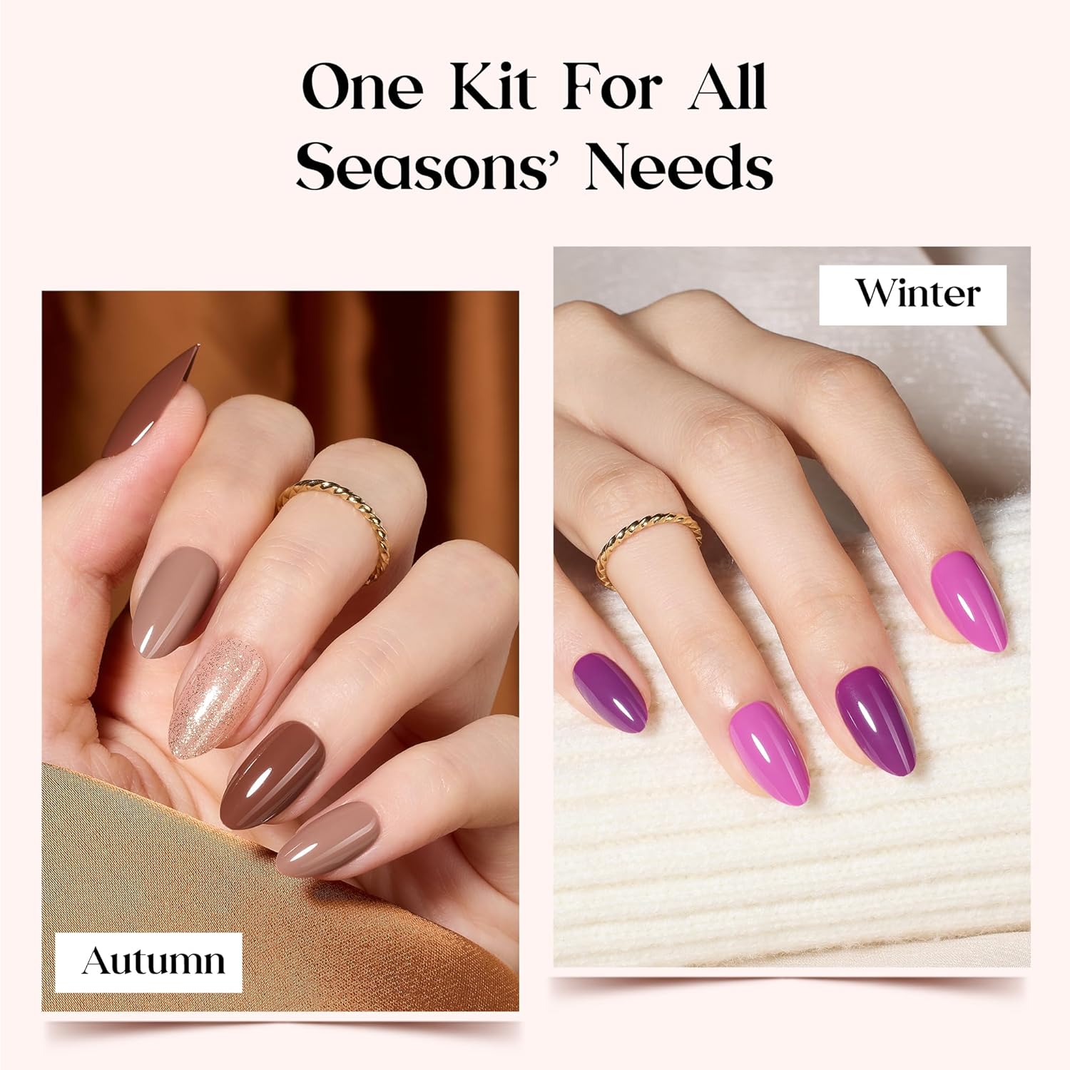 Beetles Press On Nails Kit - Rainbow Gleam | 720Pcs 24 Colors Short Almond Press On Nails | 15 Sizes Matte Glossy Glitter With Nail Glue & Nail Tabs Stickers, Fake Nails Kit Art For Women - Image 5