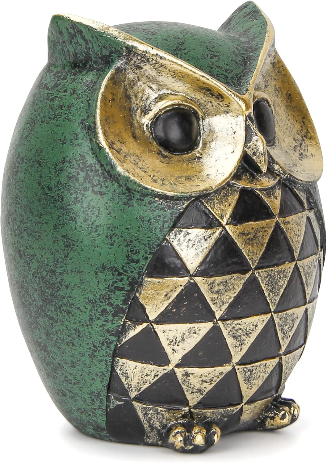 Leekung Owl Statue for Home Decor Accents,Owl Decor for Modern Bathroom Bookshelf Bedroom Mantle Living Room Home Office TV Stand Shelf Boho Decorations,Retro Decor Small Bird Items Gift for Women - Image 3