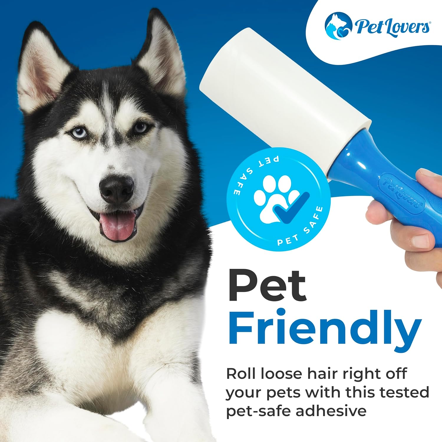 PetLovers Extra Sticky Lint Roller Mega Value Set 600 Sheets for Pet Hair Removal, Dog and Cat Lint Remover 6 Pack - Image 3