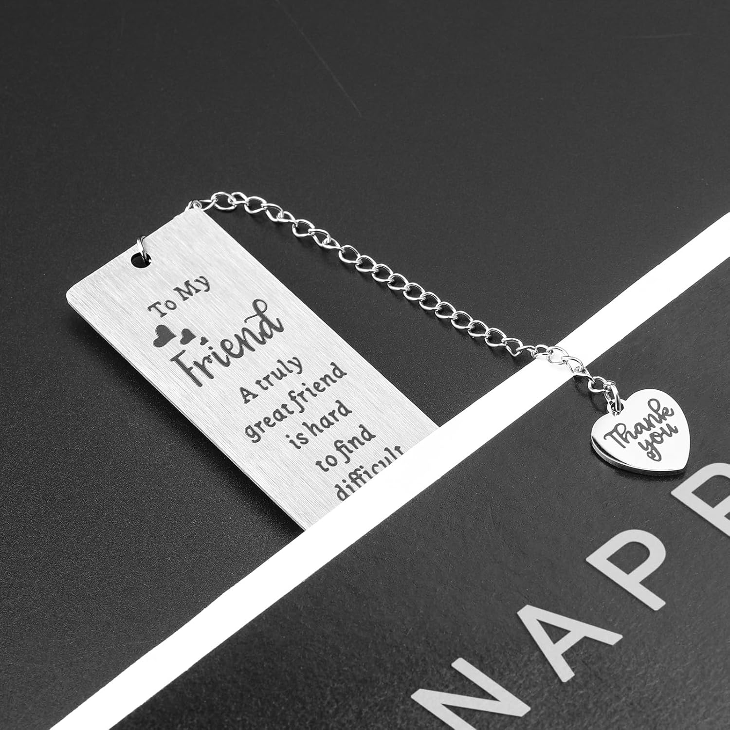 Ouligay Friend Bookmarks for Women Book Lovers Gifts Book Marks for Reading Women Long Distance Friendship Gift Best Friend Birthday Gifts for Bestie Bestfriend BFF Christmas Reader Books Club - Image 3