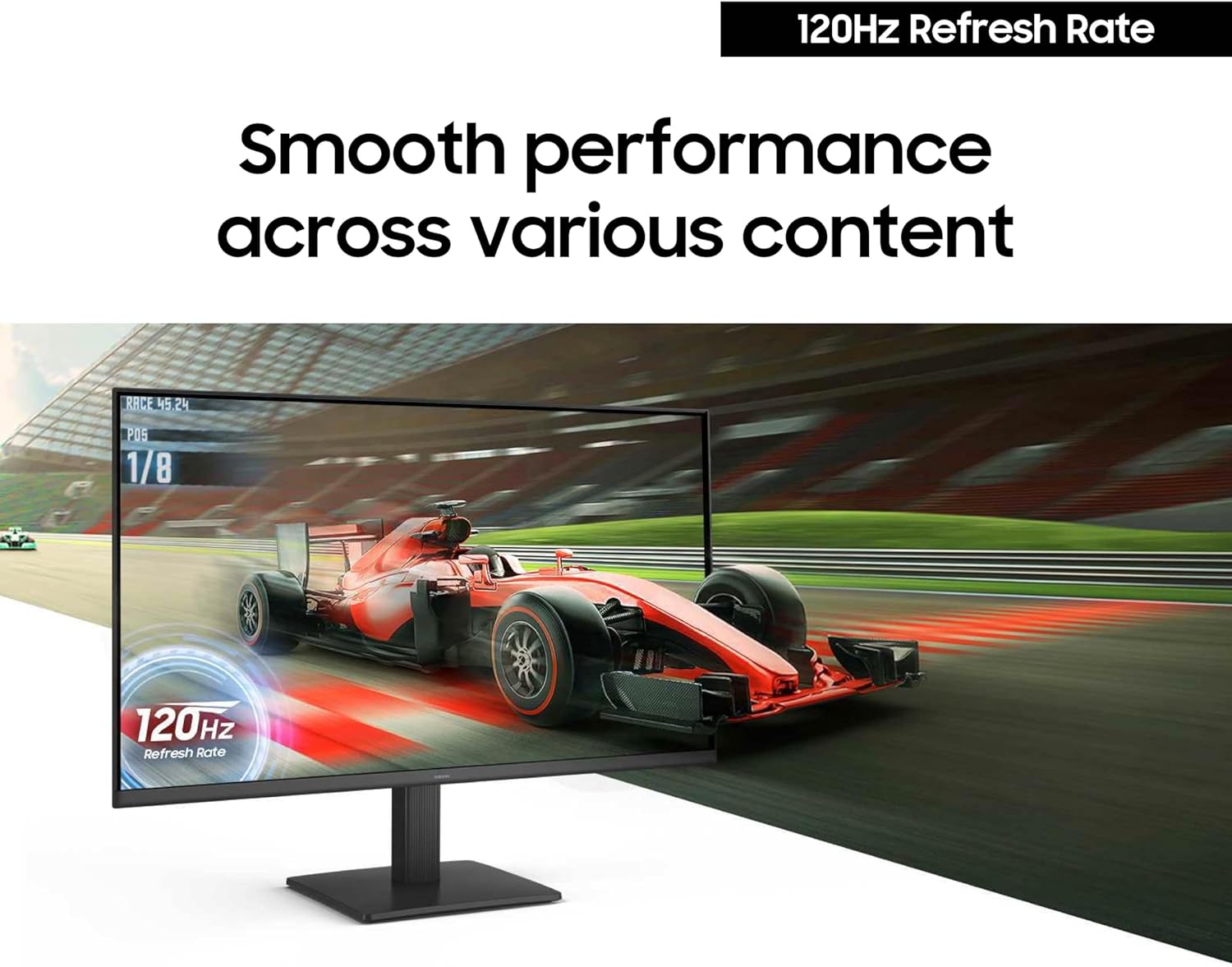 Samsung 24" S3 (S32GF) FHD High Resolution 120Hz Monitor with IPS Panel, Flicker Free, Eye Saver Mode, LS24F320GANXZA, 2025 - Image 4