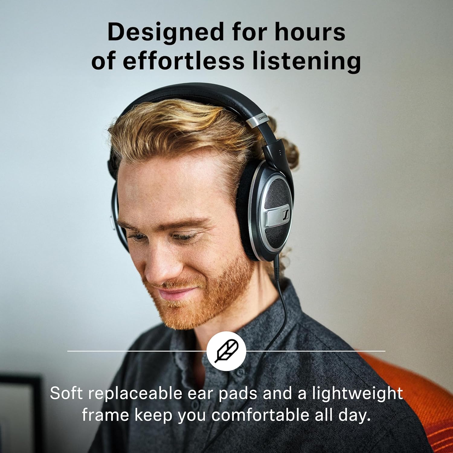 Sennheiser HD 599 SE Open-Back Headphones, Premium Design, Natural Balanced Audio, Comfortable Fit, Wired Headphones for Music, Gaming, School, Work, Black - Image 5