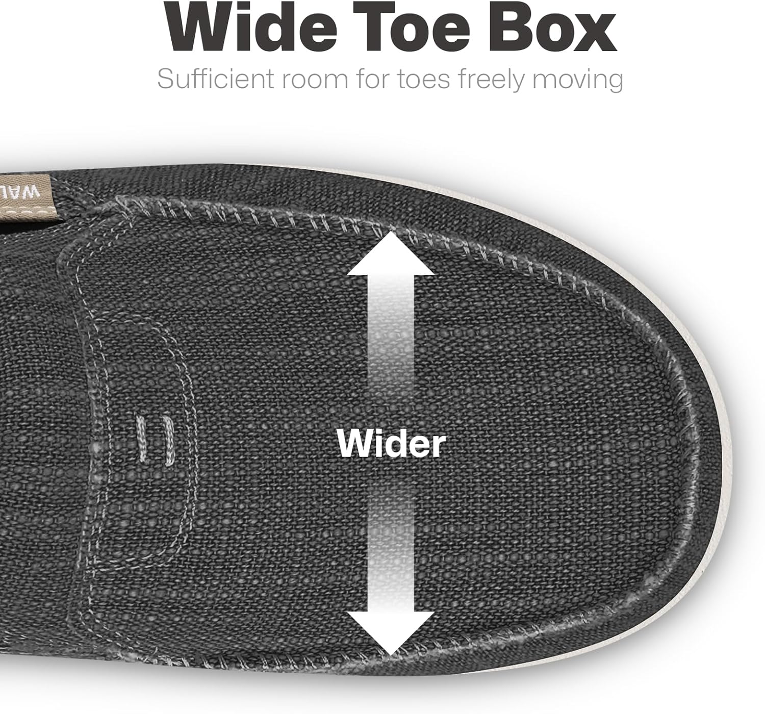 Mens Slip On Shoes, Canvas Mens Loafers with Arch Support, Orthopedic Mens Boat Shoes for Plantar Fasciitis, Indoor & Outdoor Walking Slippers Shoes for Pain Relief - Image 5