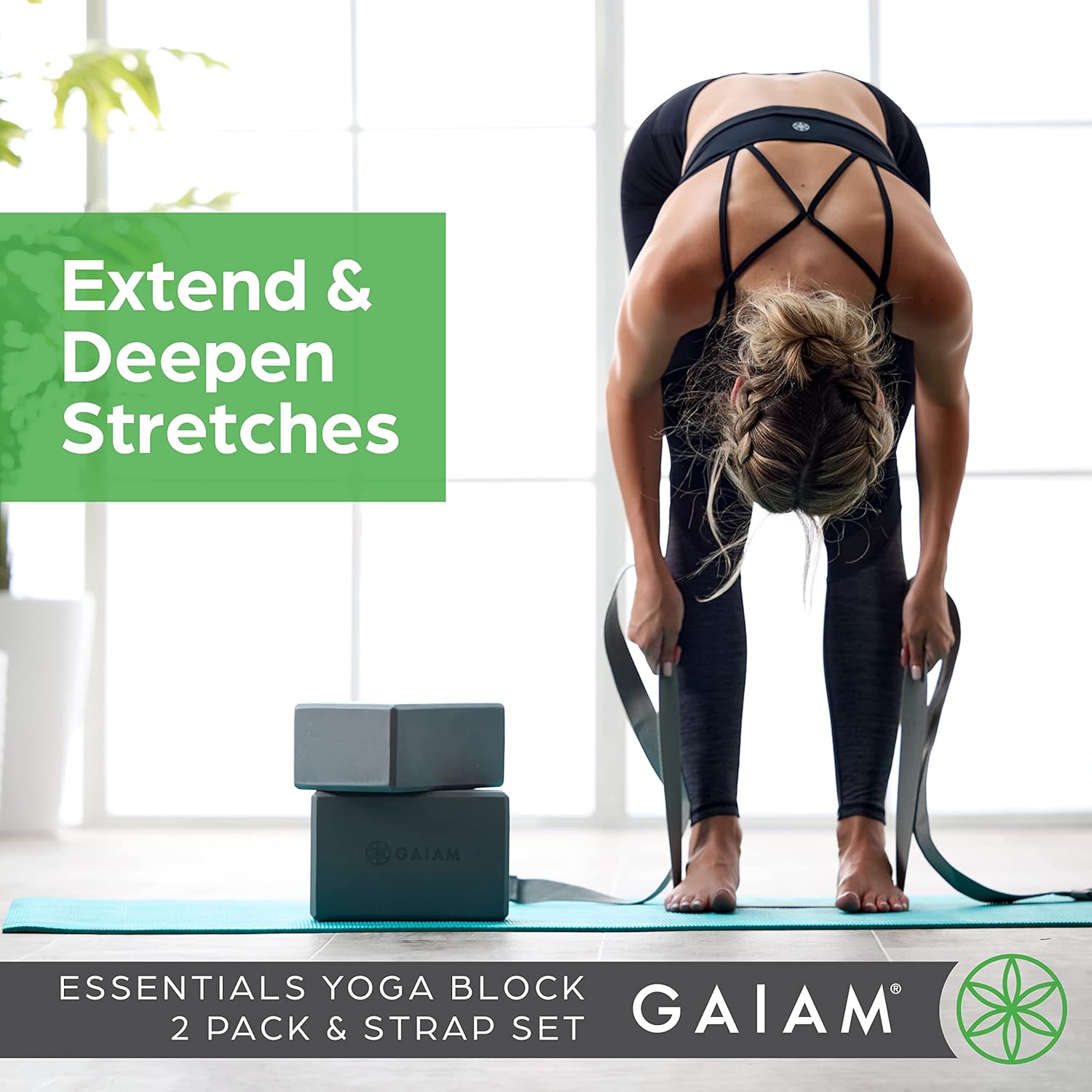 Gaiam Yoga Block - Supportive Latex-Free Eva Foam - Soft Non-Slip Surface with Beveled Edges for Yoga, Pilates, Meditation - Image 7