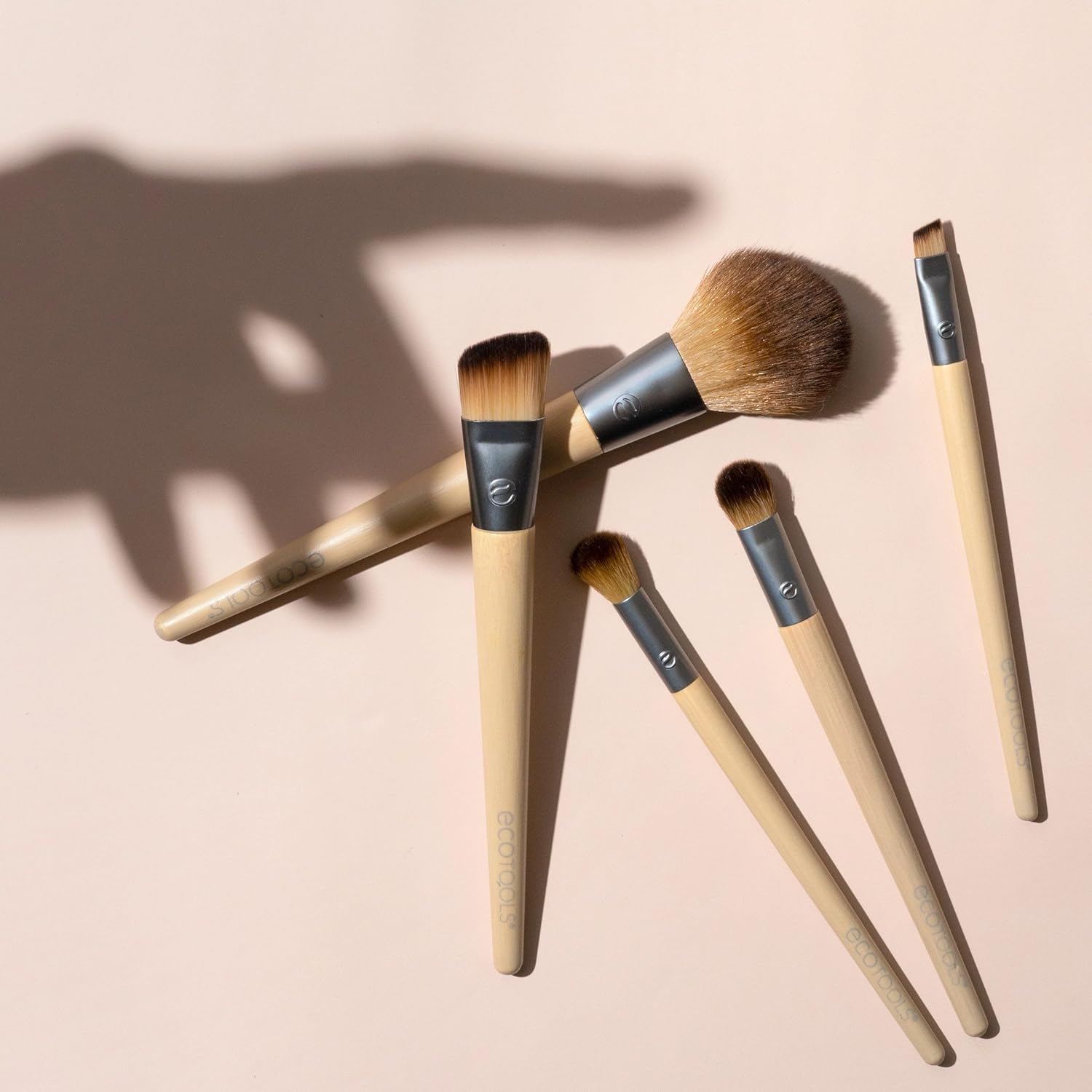 EcoTools 6 Piece Start The Day Beautifully Makeup Brush Set, Makeup Brushes For Eyeshadow, Blush, Concealer, & Foundation Application, Eco-Friendly, Gift Set, Synthetic Hair, Vegan & Cruelty-Free - Image 5