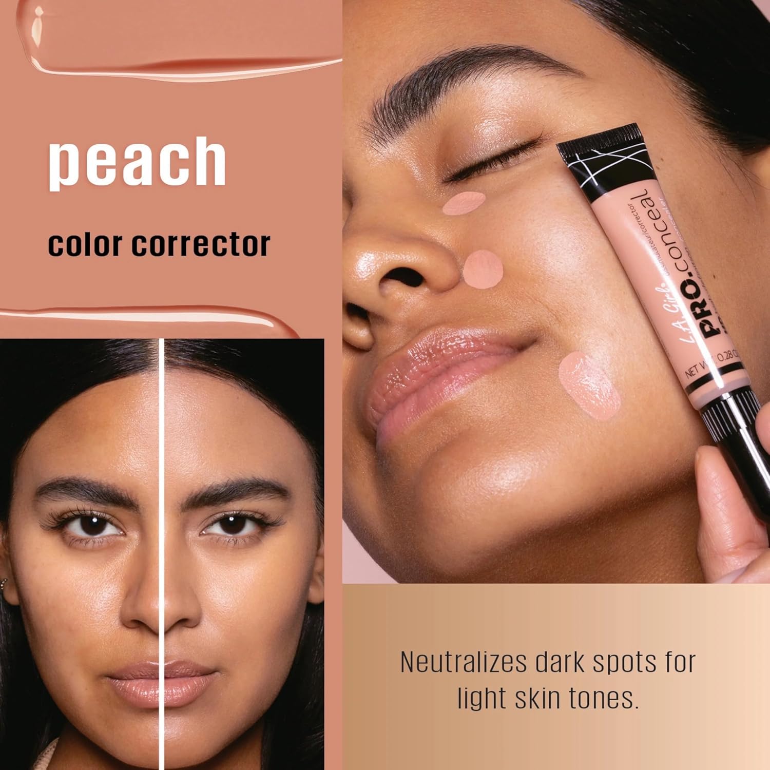 L.A. Girl HD Pro.Conceal, Peach Corrector GC994 - Image 3