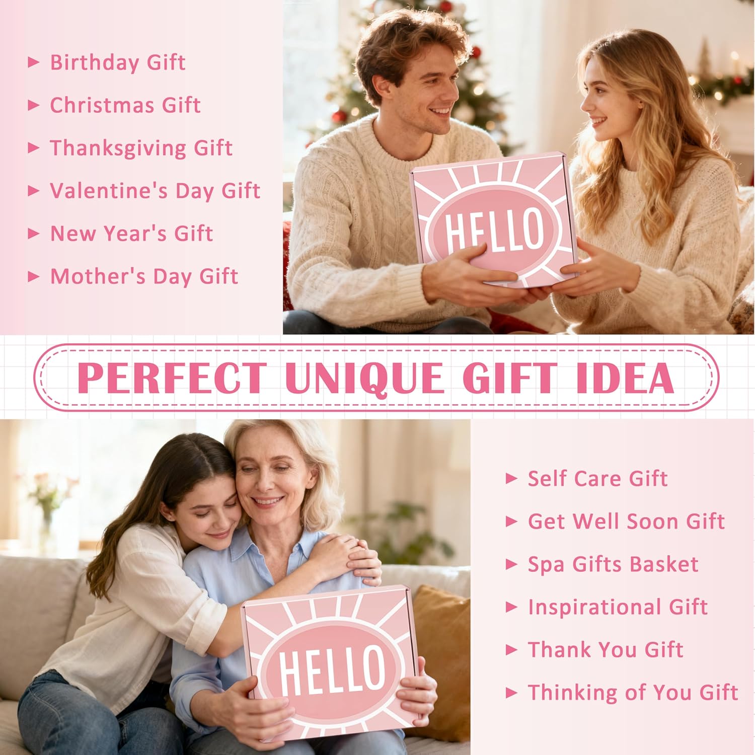 Gift Baskets for Women, Unique Birthday Gifts for Women, Thinking of You Inspirational Gift Set Box, Get Well Soon Gift Basket Sending Hug, Christmas Gifts for Teen Girl Her Wife Best Friend Sister - Image 7