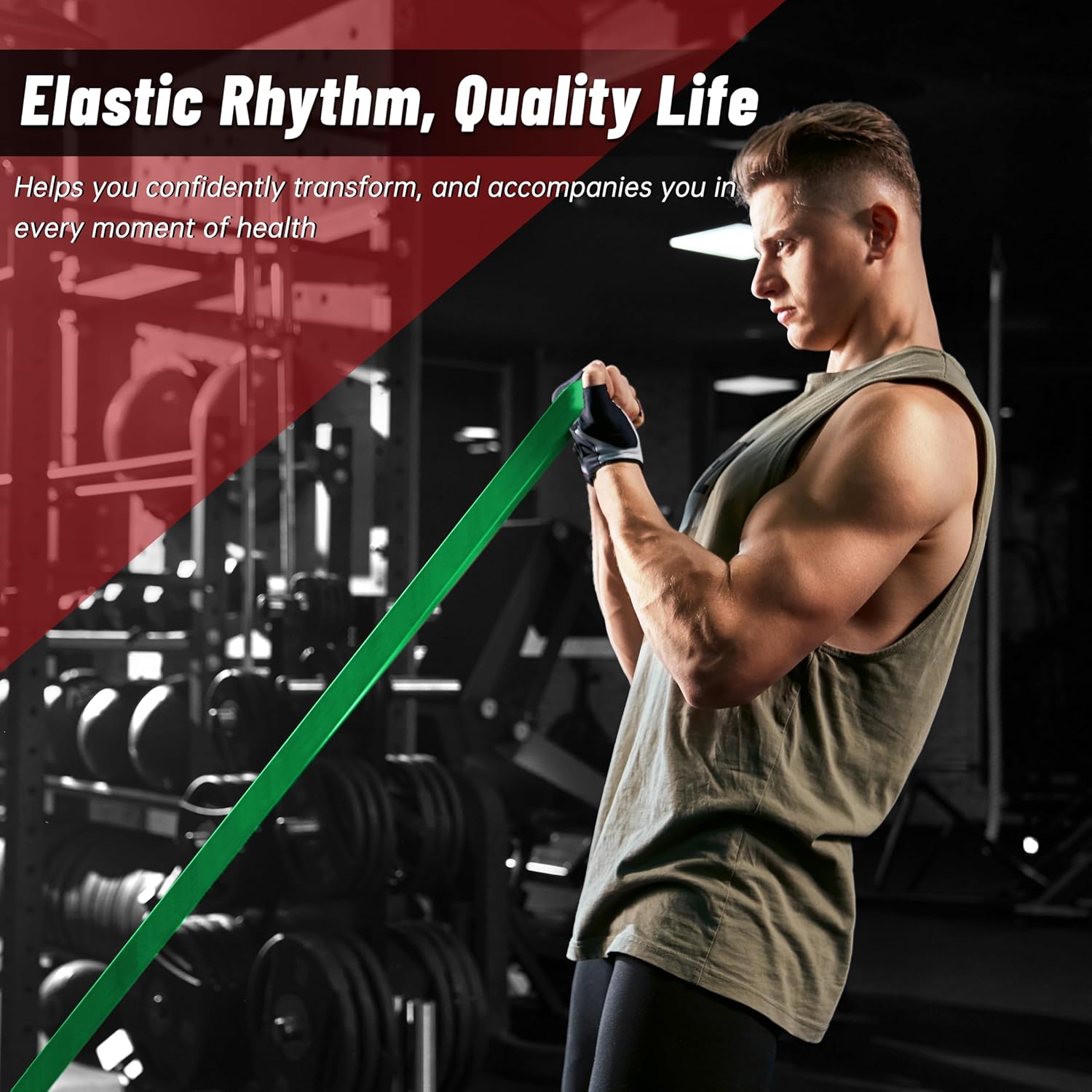 Pull Up Assistance Bands, 5-Level Resistance Bands for Working Out, Pull Up Bands for Men & Women, Exercise Bands for Full-Body Training, Fitness, Physical Therapy, Stretch Workout Bands at Home, Gym - Image 6