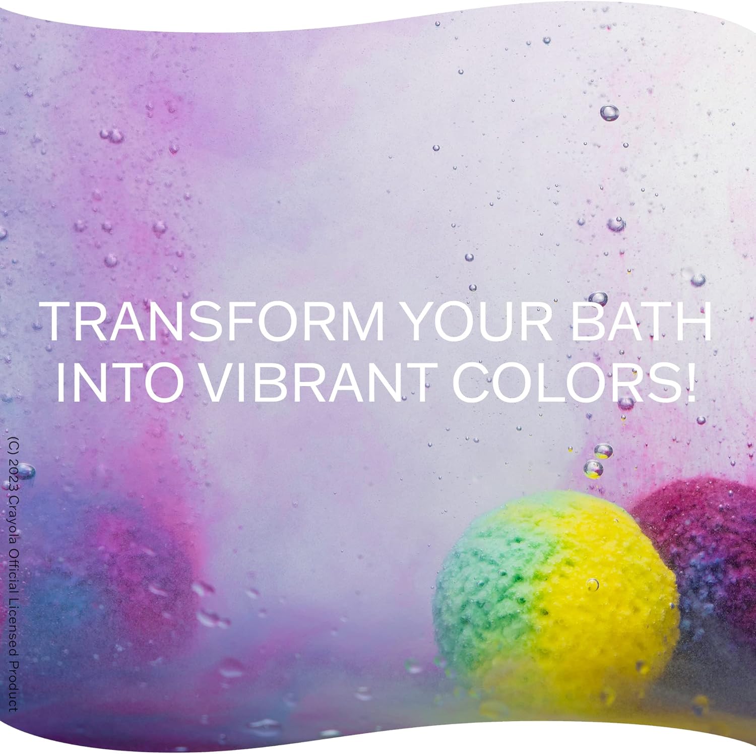 Crayola Colorful Scented Bath Bombs for Kids, Color You Bath Bathbomb Fizzies for Boys Girls Holiday Stocking Stuffer, Grape Jam, Laser Lemon, Cotton Candy, & Bubble Gum Scents - Image 9