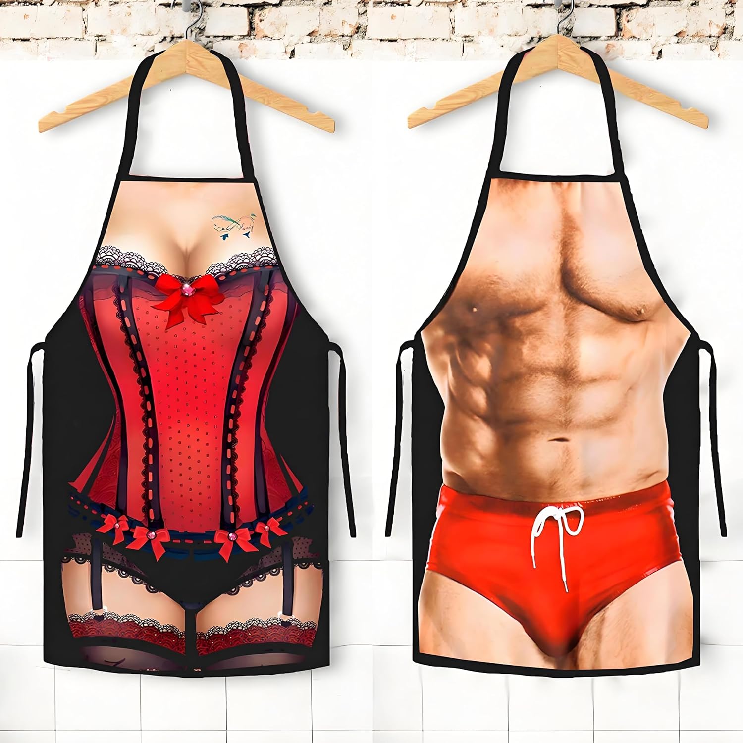 Apron Kitchen Funny Creative Cooking Grilling Baking Party Apron Gift For Men - Image 4