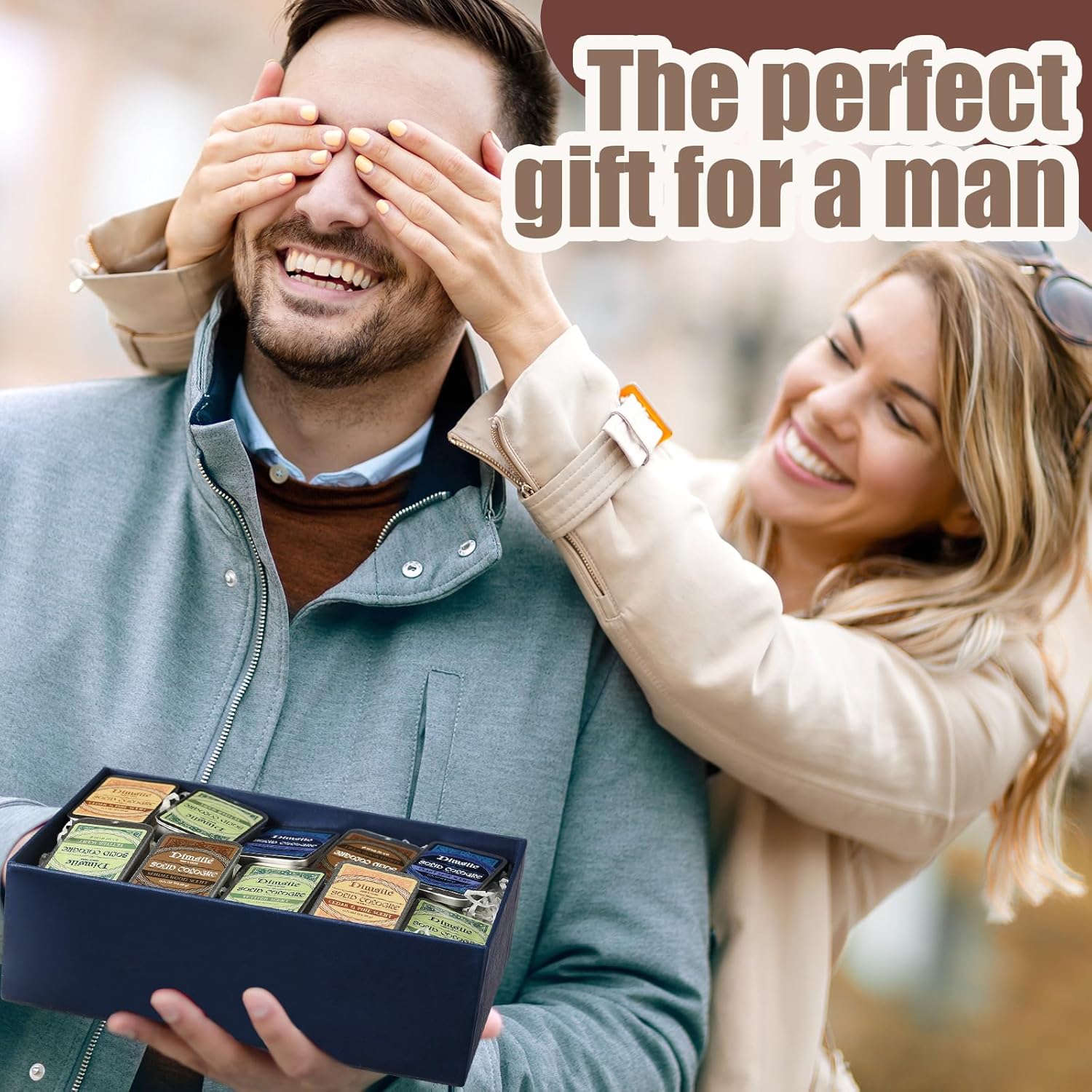24 Pcs Solid Cologne for Men Solid Perfume 0.5 oz Men's Cologne Gift Set Including Sandalwood, Cedar Wood, Clary Sage, Vetiver, Scent Fragrance Gifts for Travel Size - Image 5