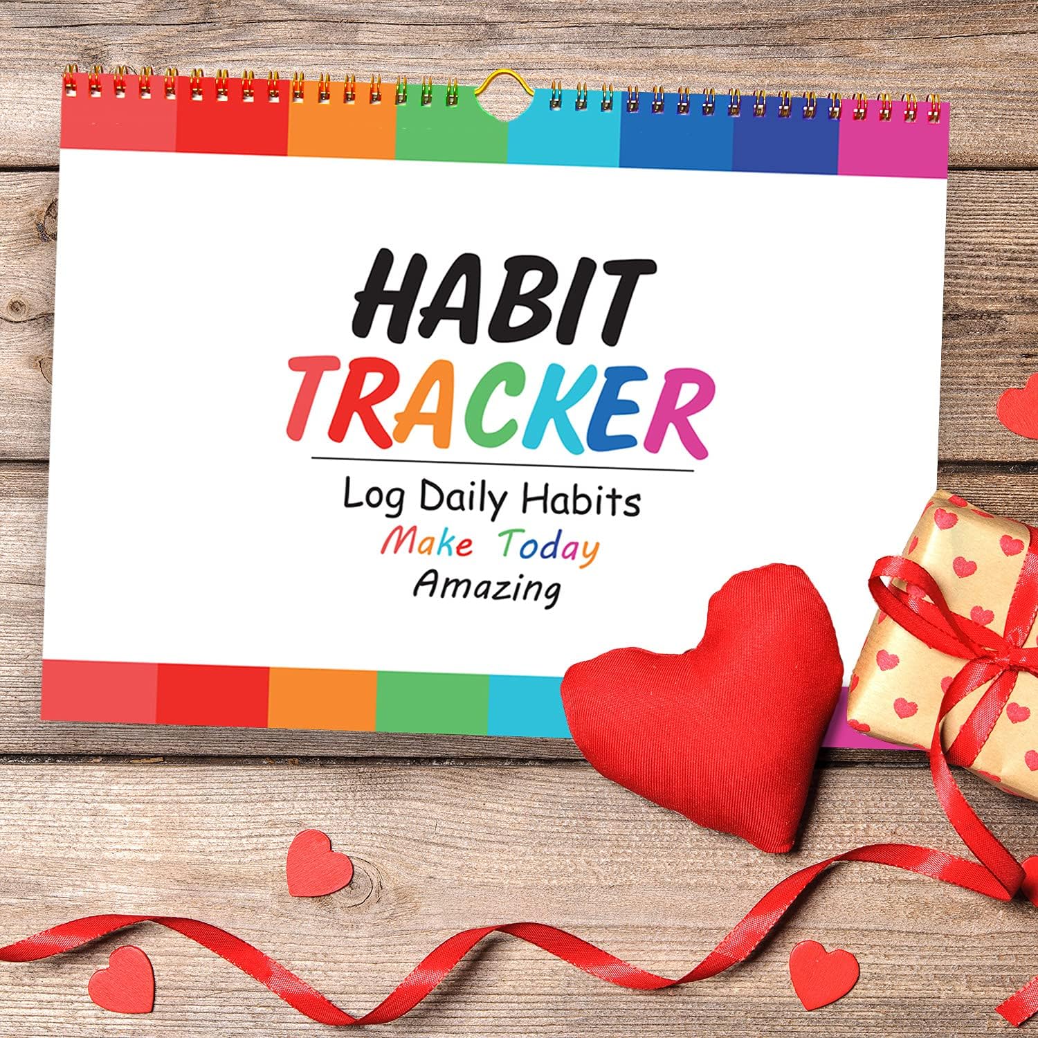 gisgfim Habit Tracker Calendar Motivational Habit Tracking Journal Inspirational Goal Planner with Spiral Binding Beautiful Weekly Undated 12+2 Month Journal - Image 7