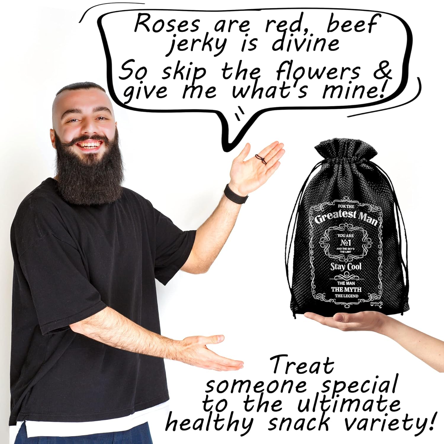 Beef Jerky Gift Baskets For Men - Meat And Cheese Gift Baskets, Birthday Gifts For Men Who Have Everything With Beef Jerky Variety Pack - Gifts For Dad & Care Package - Image 6