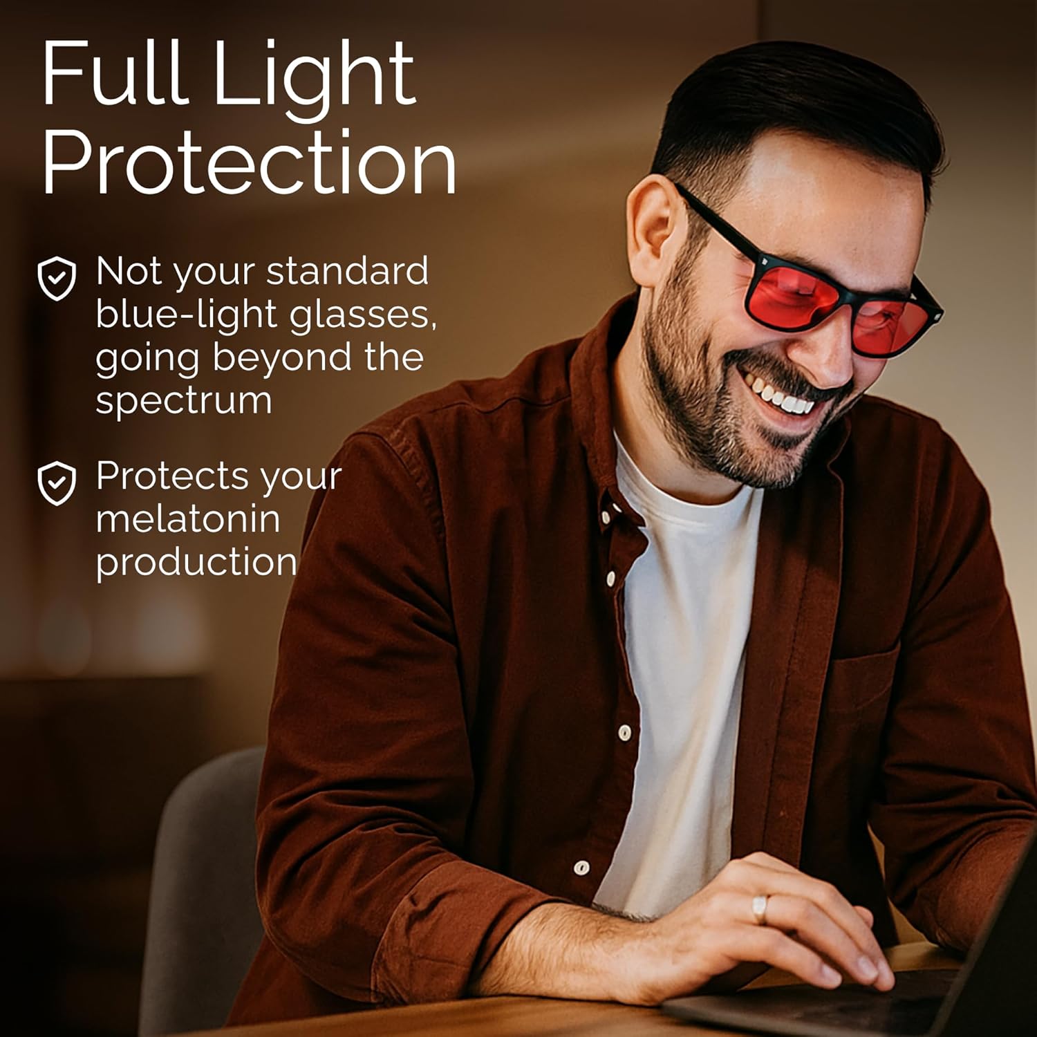 livho High Tech Blue Light Glasses - Advanced Blue Light Blocking Computer Glasses - Screen Fatigue & UV Protection - Image 6