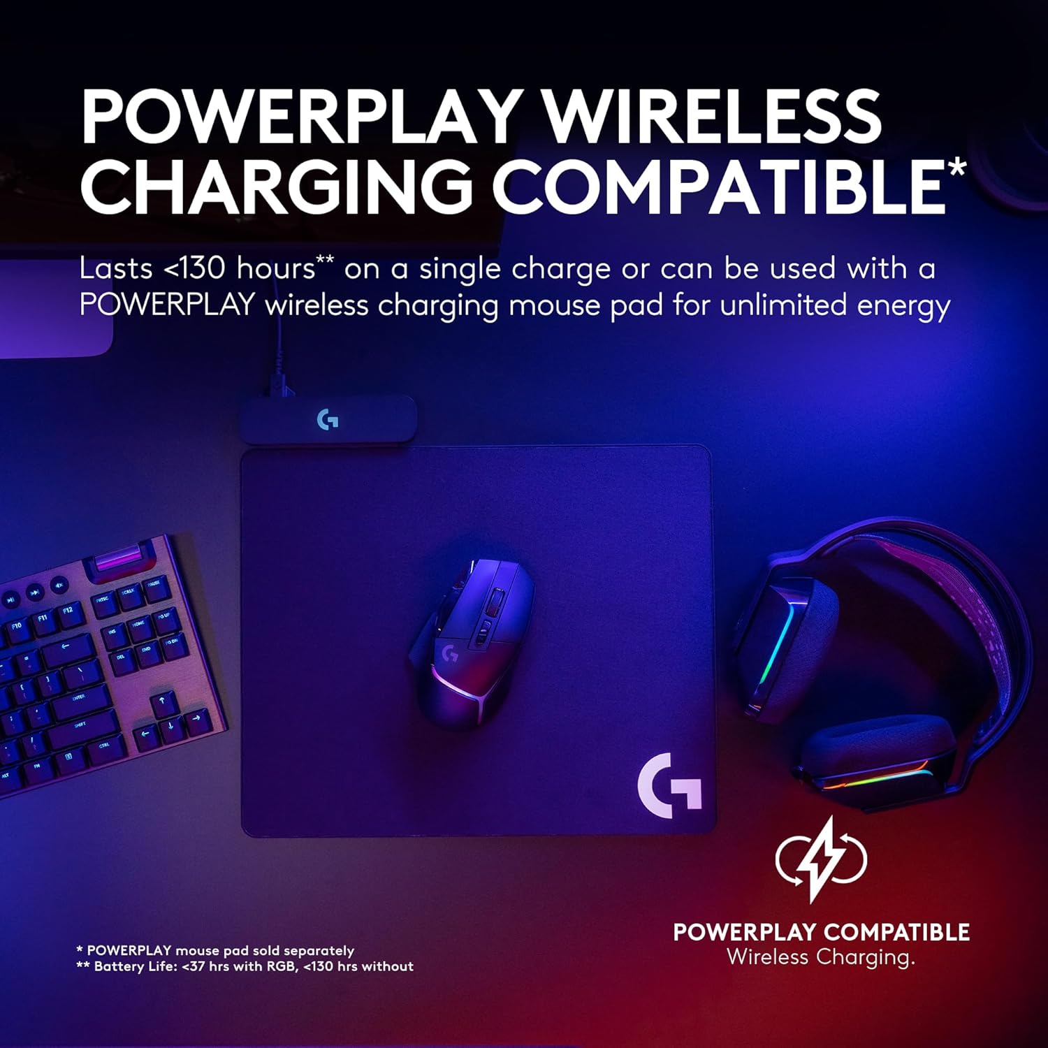 Logitech G502 X Plus Wireless Gaming Mouse: Optical Switches, LIGHTSYNC RGB, 13 Buttons, Infinite Scroll Toggle, - Image 5