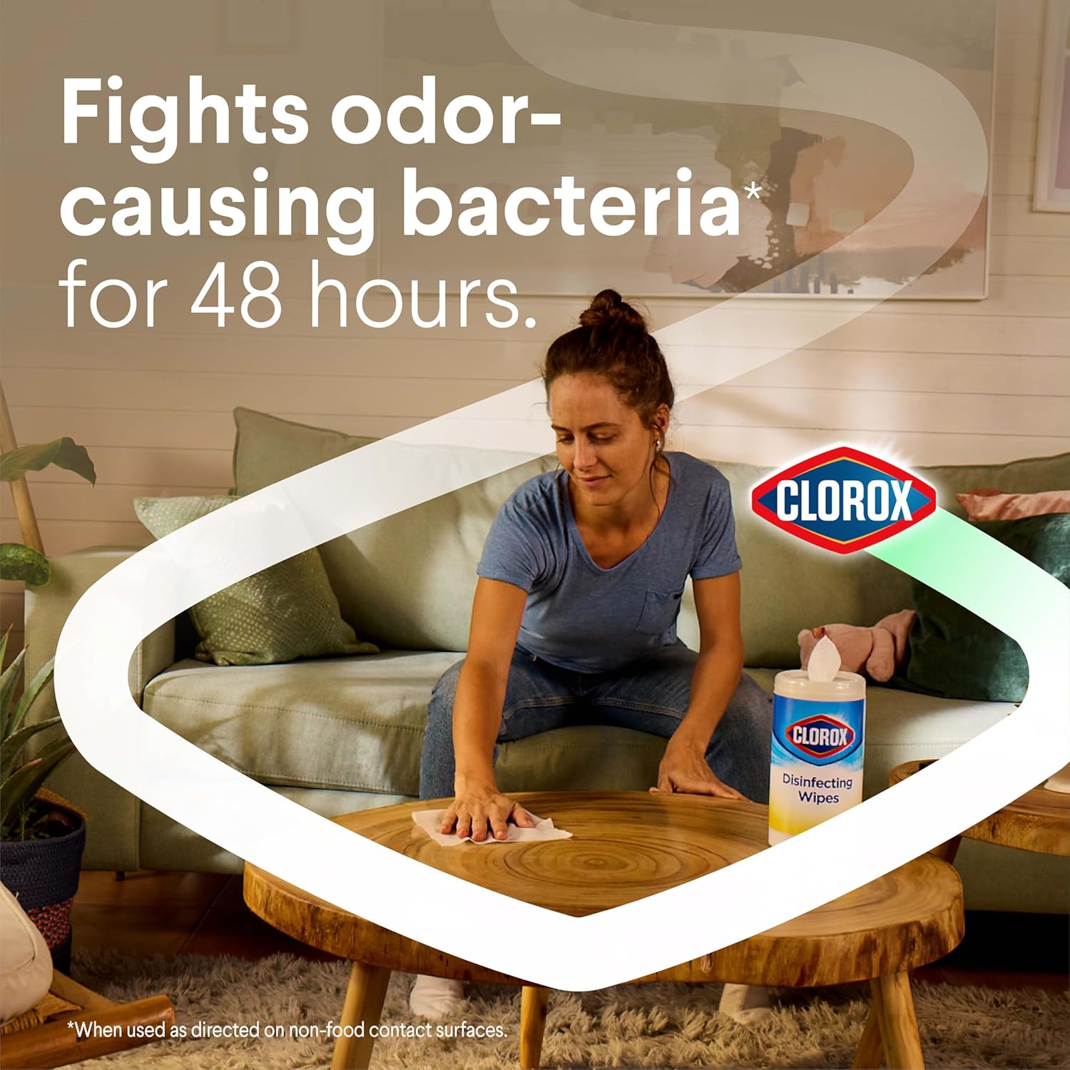 Clorox Disinfecting Cleaning Wipes Flex Pack, Bleach Free, Crisp Lemon, 75 Count (Pack May vary) - Image 5