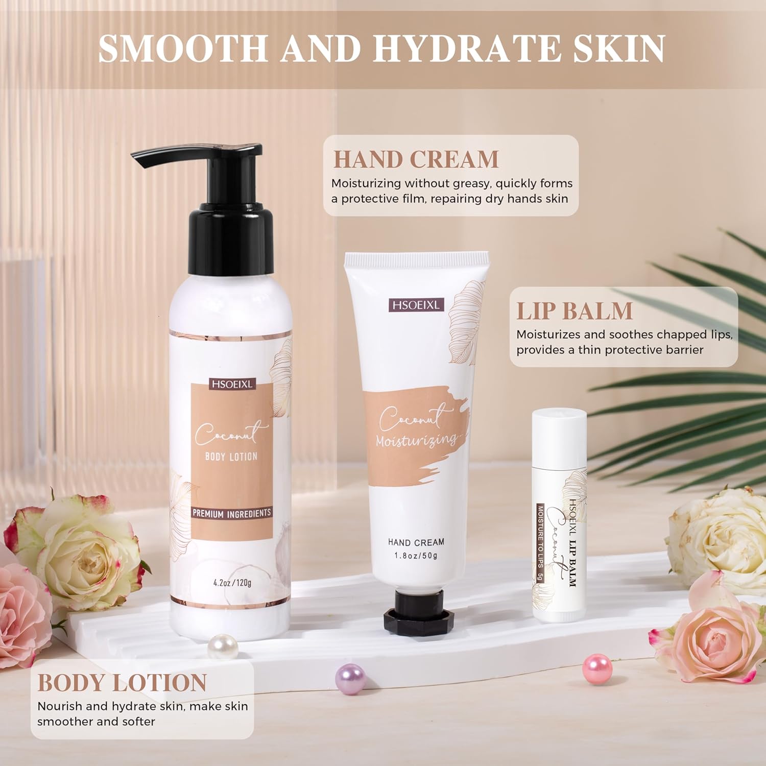 Gifts for Women Bath and Body Gift Basket Set for Women, 12 Piece Set of Coconut Home Spa Set for Self Care, Mothers Day Relaxing Bath Sets Birthday Christmas Gifts for Mom Sister Her Wife - Image 5