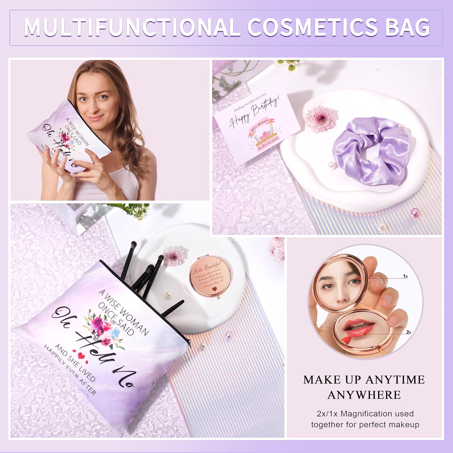 Gemwi Gifts for Women, Birthday Gifts for Women, Happy Birthday Gifts Basket, Gift Set for Best Friends Female Sister Mom Wife Her Girlfriend Coworker Bestie Bff - Image 4
