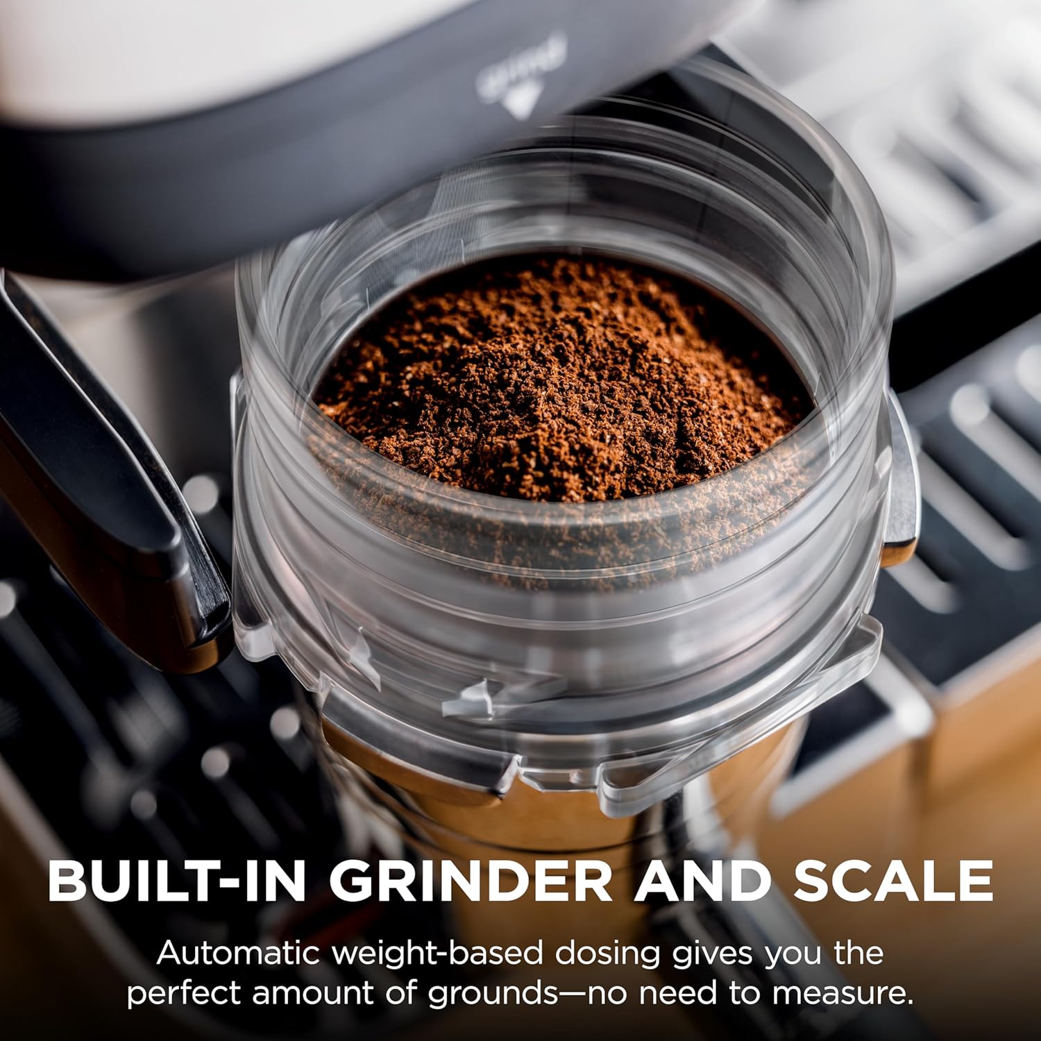 Ninja Luxe Café Premier 3-in-1 Espresso Machine, Drip Coffee, & Rapid Cold Brew | Built-in Coffee Grinder, Hands-Free Milk Frother, Assisted Tamper for Cappuccinos & Lattes | Stainless Steel | ES601 - Image 5