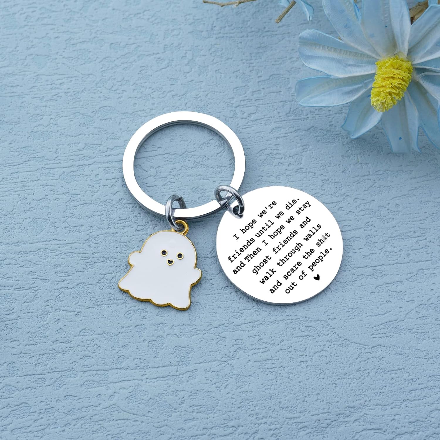 igvean Best Friend Keychains Funny Birthday Gift for Friends Valentine's Day Halloween Christmas Gifts for Best Friend - Image 2