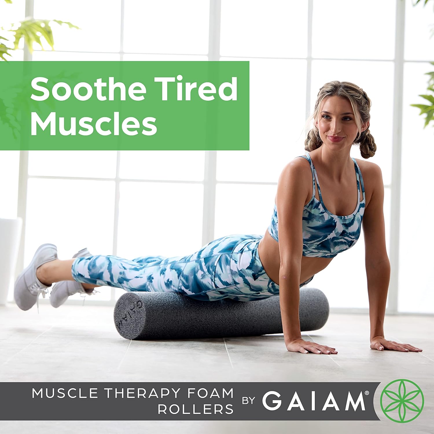 Gaiam Restore Foam Roller for Muscle Massage - Deep Tissue Muscle Massager for Sore Muscles & Stimulation - Total Body Pain Relief, Back, Neck, Foot, Calf, Leg, Arm (18 Inch and 36 Inch) - Image 2