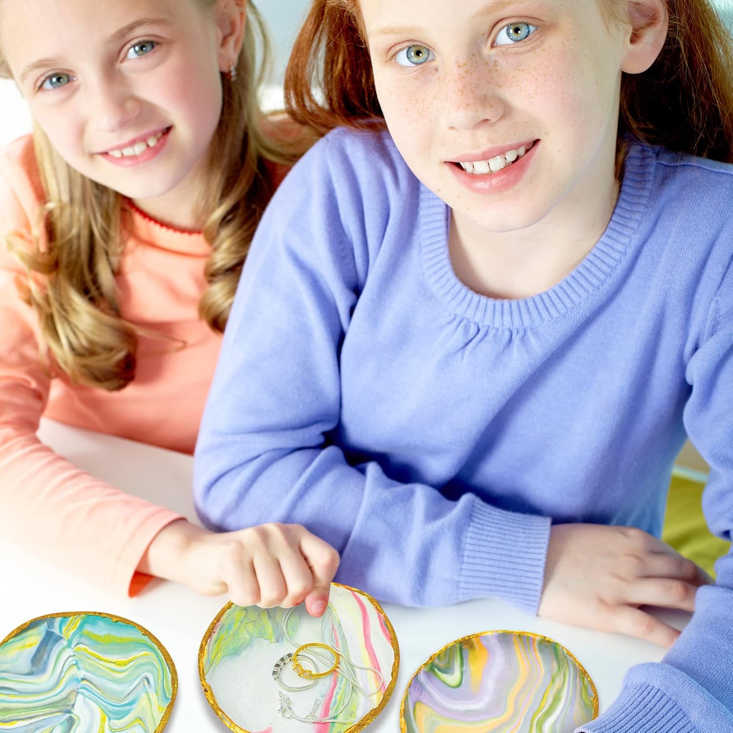JOiFULi Make Your Own Clay Jewelry Bowls Arts and Crafts Kit for Girls Kids Ages 8 9 10 11 12 Years Old - Image 6