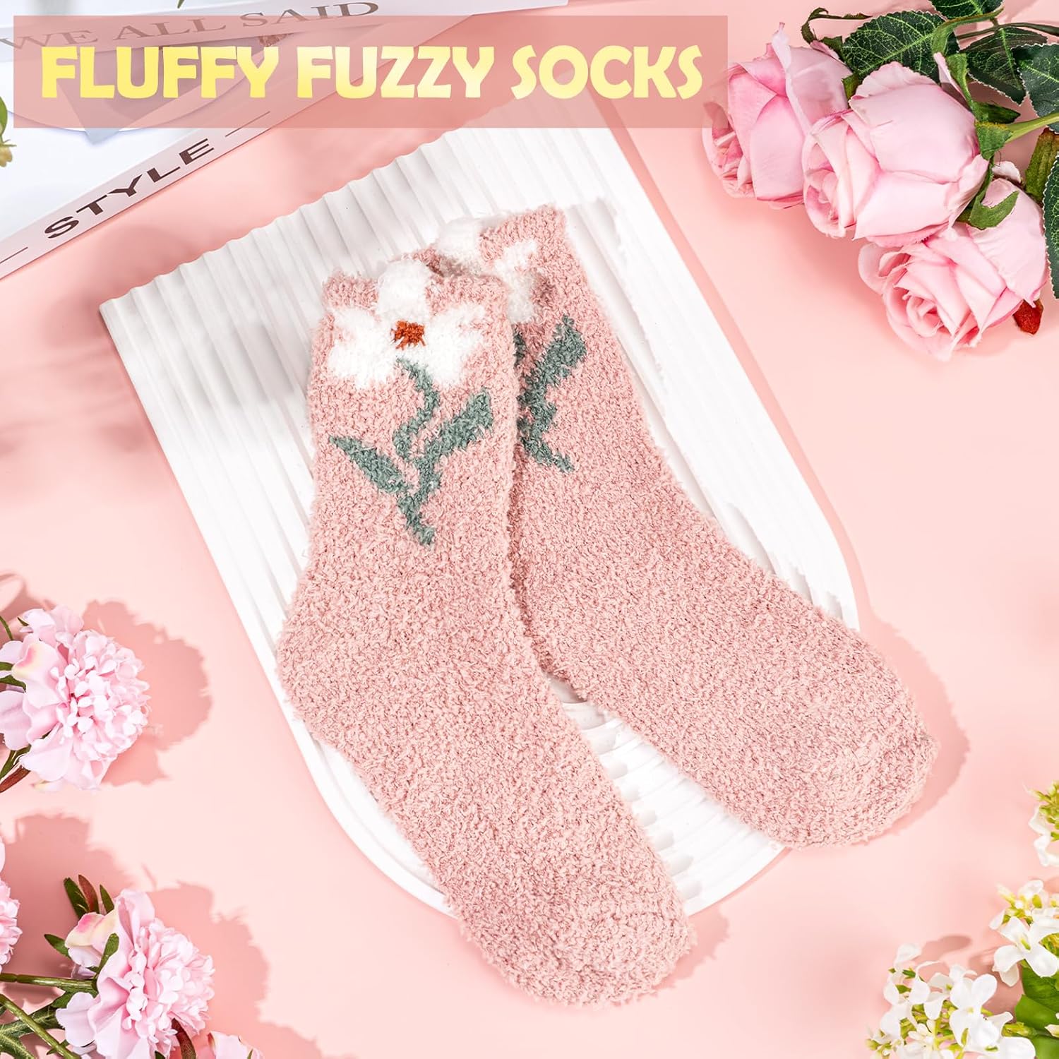 Gifts for Women, 9pcs Happy Birthday Gifts for Women, Christmas Ideas Mothers Day Gift Baskets Unique Rose Self Care Set Valentines Day Gift for Her Mom Sister Wife Friend Friendship Teacher - Image 7