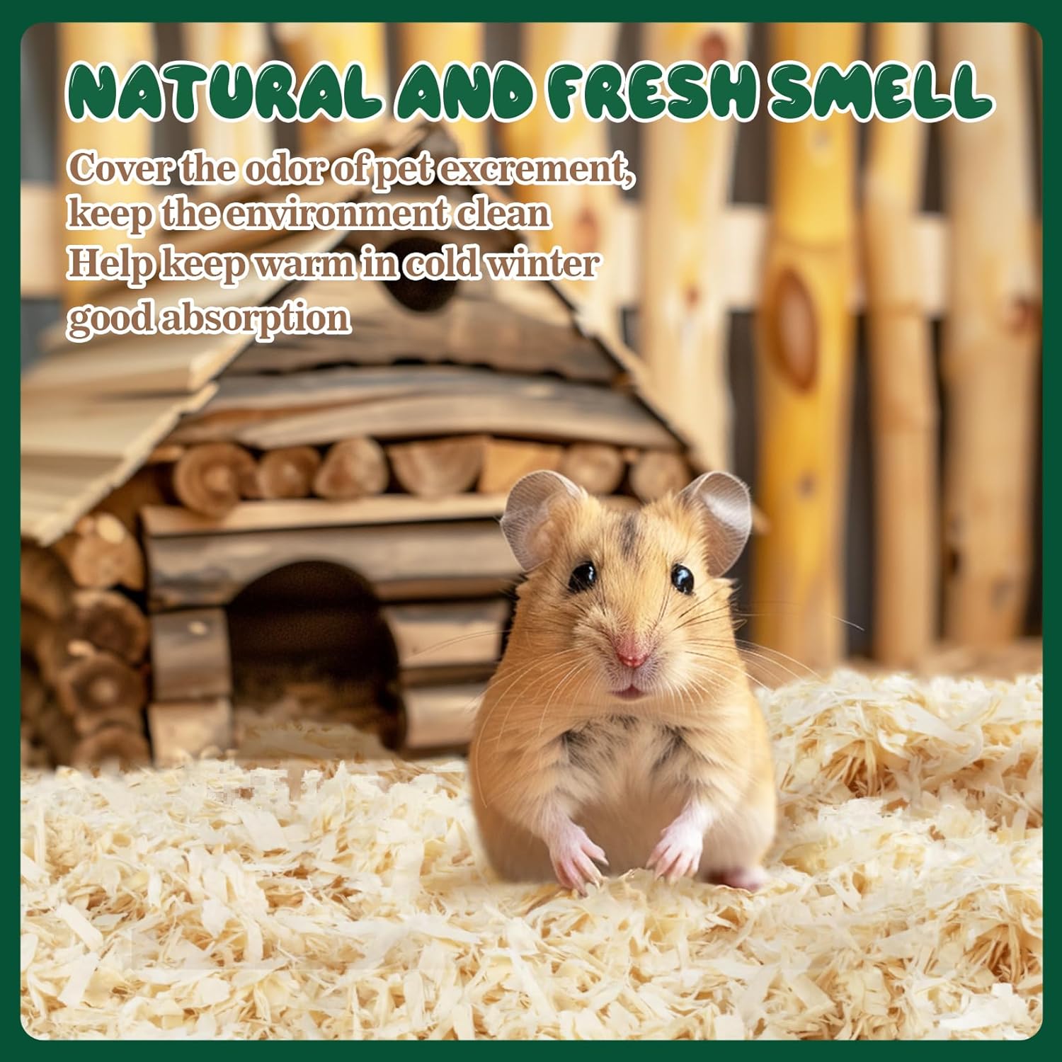 Sukh 14 OZ Aspen Hamster Bedding - Aspen Shavings Pet Supplies Bedding and Litter for Guinea Pig Rabbit Snake Enclosure Horse Bunny Hedgehog Chicken Coop Reptile Chinchilla Small Animal - Image 5