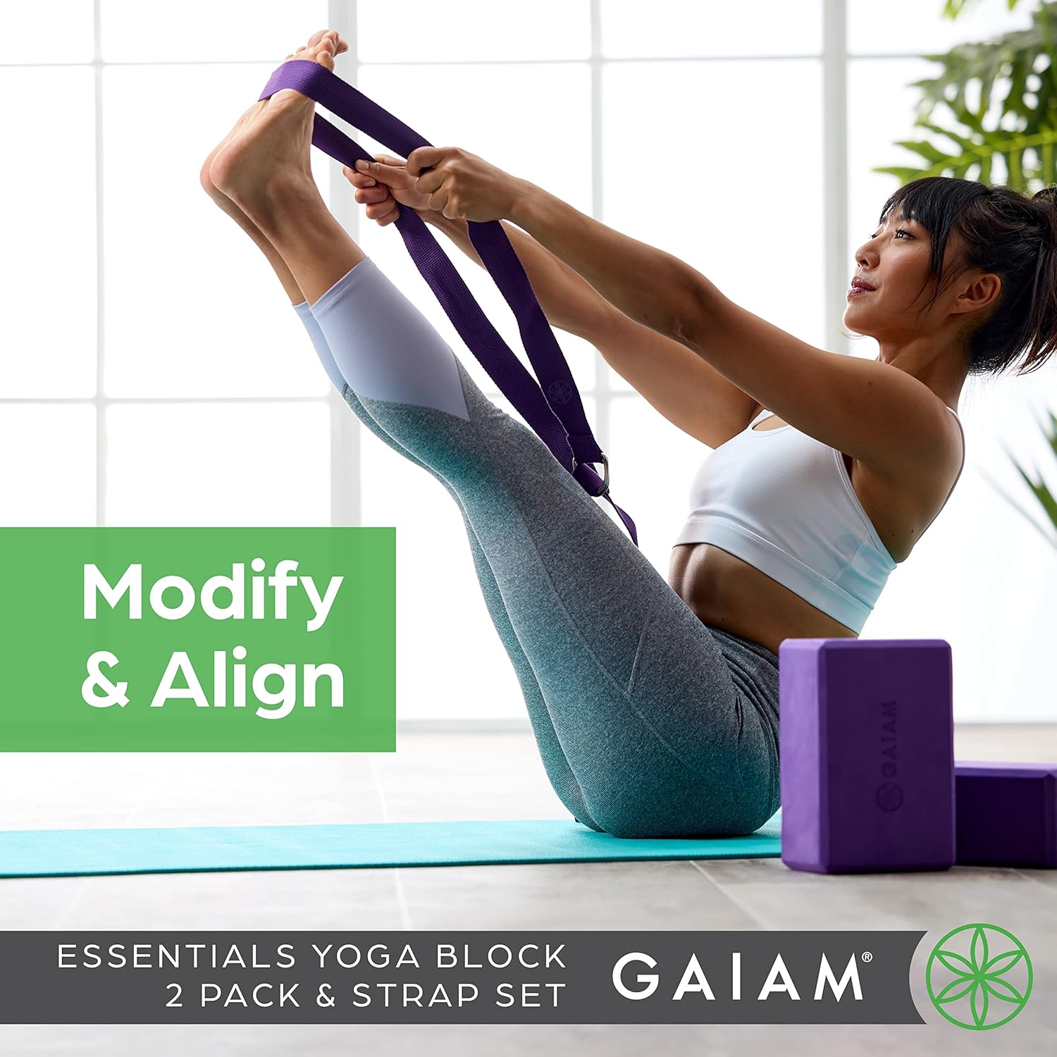 Gaiam Yoga Block - Supportive Latex-Free Eva Foam - Soft Non-Slip Surface with Beveled Edges for Yoga, Pilates, Meditation - Image 6