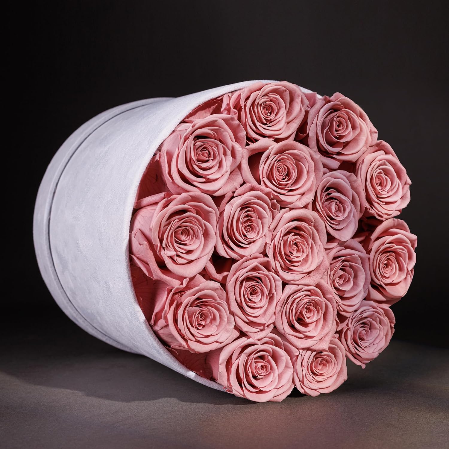 Prifroti 17 Flowers in a Luxury Suede Box, Birthday Gifts for Women, Preserved Flowers, Mothers Day Roses Gift for Mom, Dusty Rose - Image 2