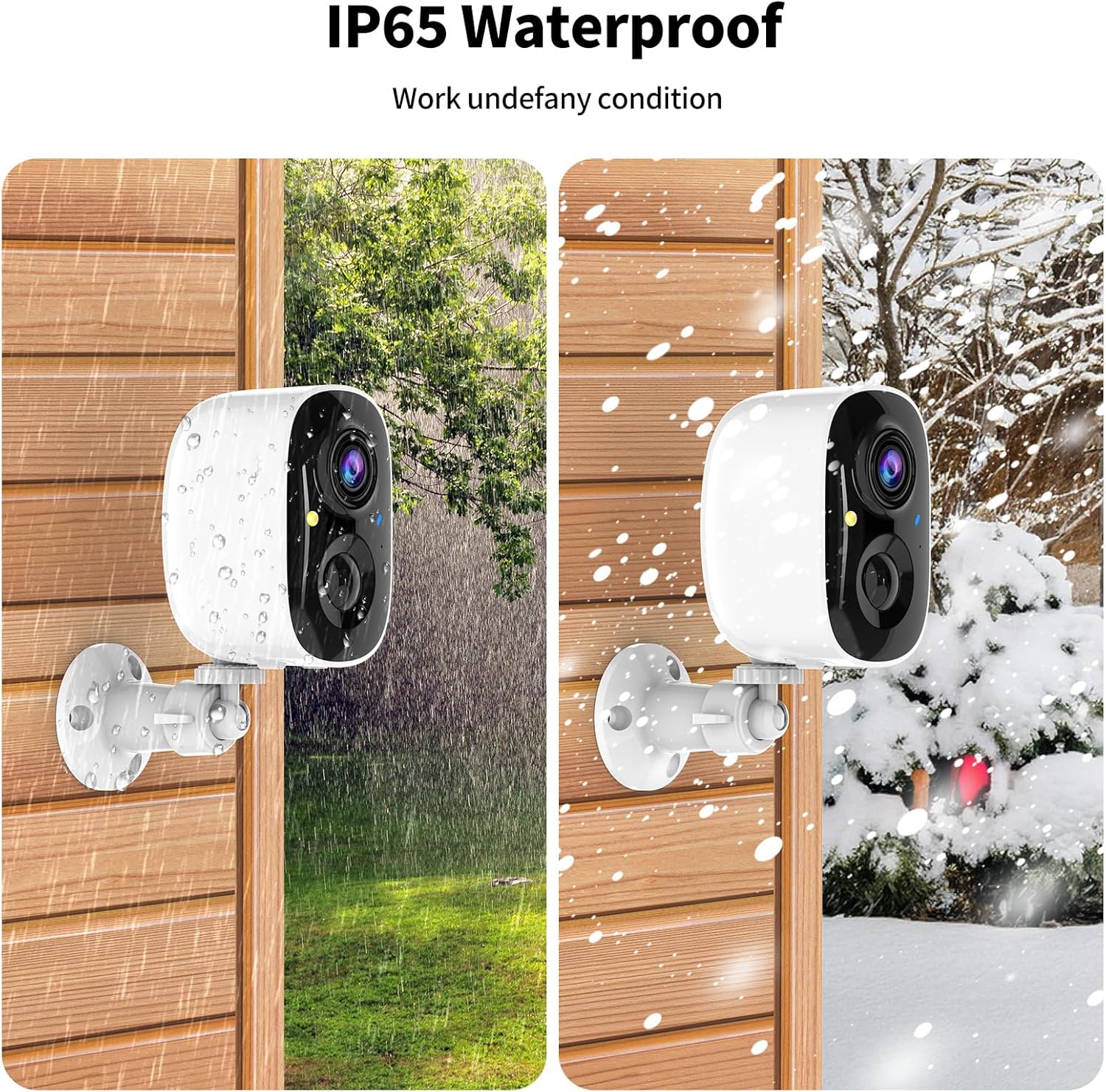 Security Cameras Wireless Outdoor,2K Indoor WiFi Wireless Cameras,Outside Battery Powered Camera for Home Security,AI Motion Detection,Color Night Vision,Spotlight,Siren Alarm,SD/Cloud Storage,2 Pack - Image 7