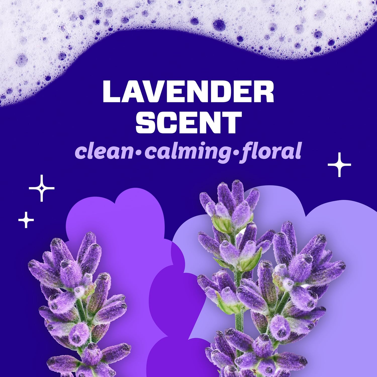 Mr. Clean Magic Eraser Sponge, Bathroom Cleaner, Shower Cleaner, Tub Cleaner, Soap Scum Remover, Bathroom Cleaning Supplies, Dawn Cleaning Power with Febreze Lavender Scent, 5ct - Image 8