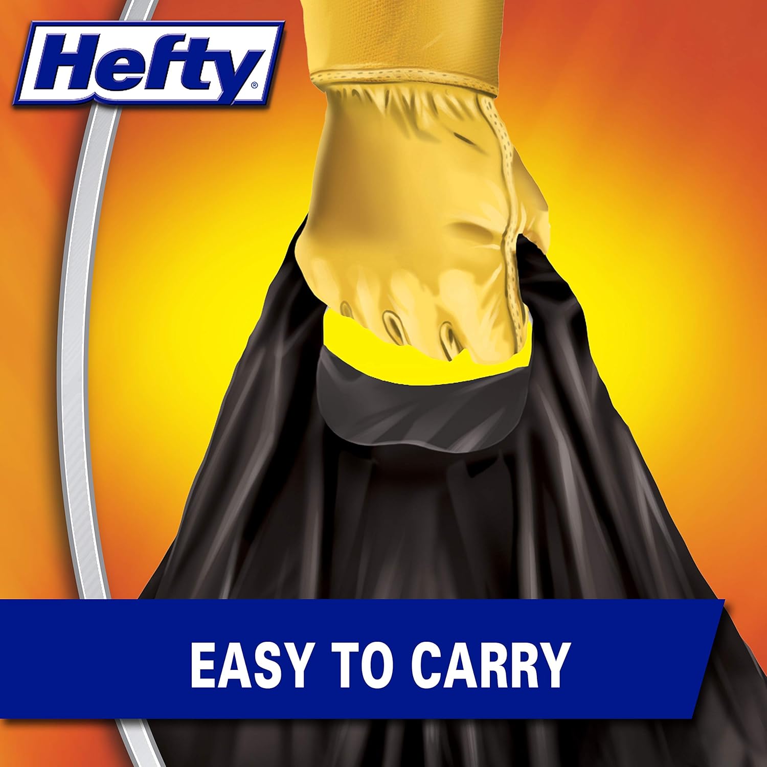 Hefty Load & Carry Heavy Duty Contractor Large Trash Bags, 42 Gallon, 26 Count - Image 5