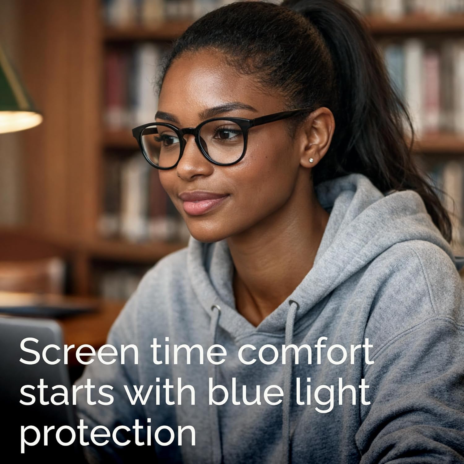 IBOANN Chic & Comfy Blue Light Glasses for Women - 3-Pack Round Frames, Screen-Ready Style with UV Protection Coating - Image 2