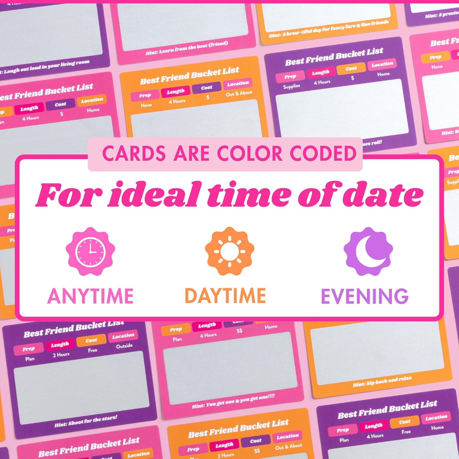 Happy Duo Best Friend Bucket List 35 Scratch Off Cards – Fun Adventure Date Ideas for Friends for Women, Besties, or BFFs – Friendship Gift for Birthdays - Image 7