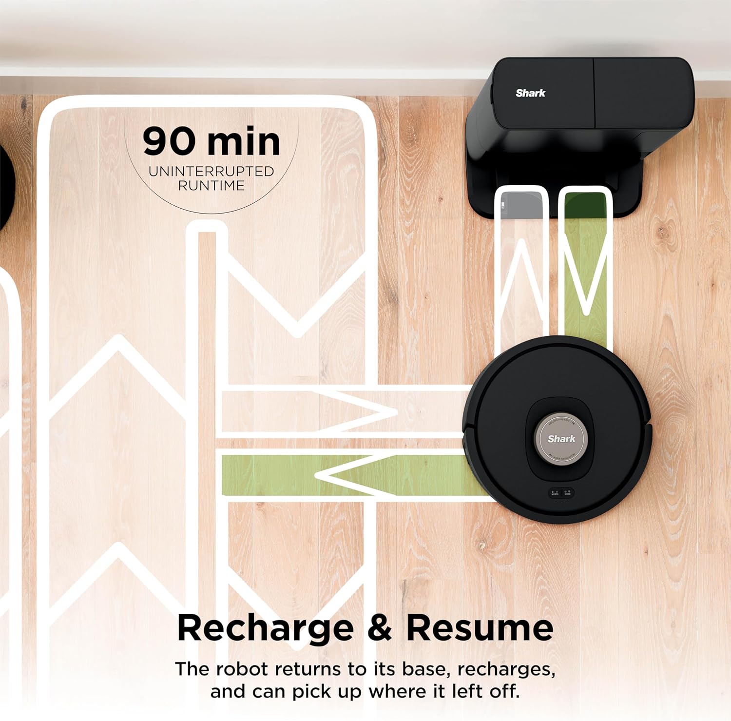 Shark AV2501AE AI Robot Vacuum with XL HEPA Self-Empty Base, Bagless, 60-Day Capacity, LIDAR Navigation, Perfect for Pet Hair, Compatible with Alexa, Wi-Fi Connected, Carpet & Hard Floor, Black - Image 8