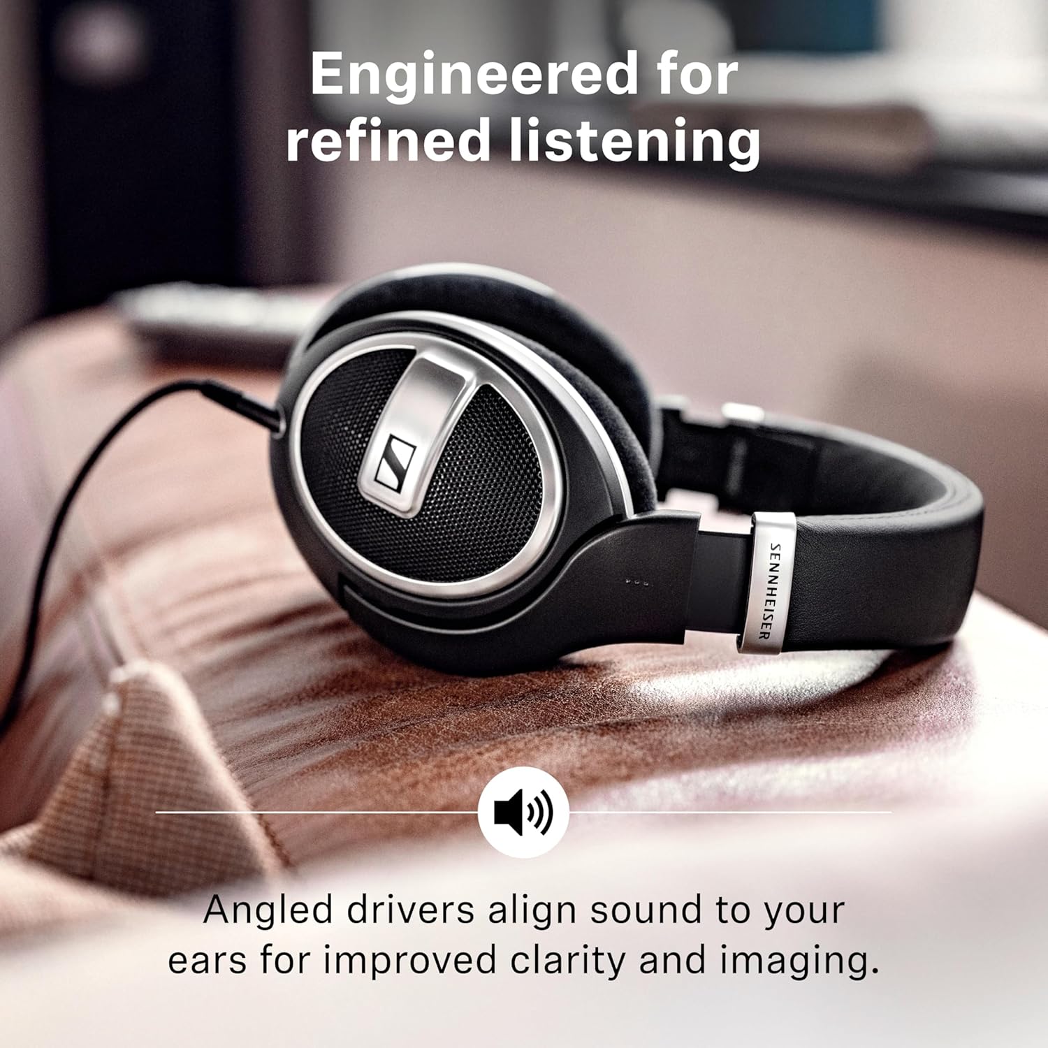 Sennheiser HD 599 SE Open-Back Headphones, Premium Design, Natural Balanced Audio, Comfortable Fit, Wired Headphones for Music, Gaming, School, Work, Black - Image 3