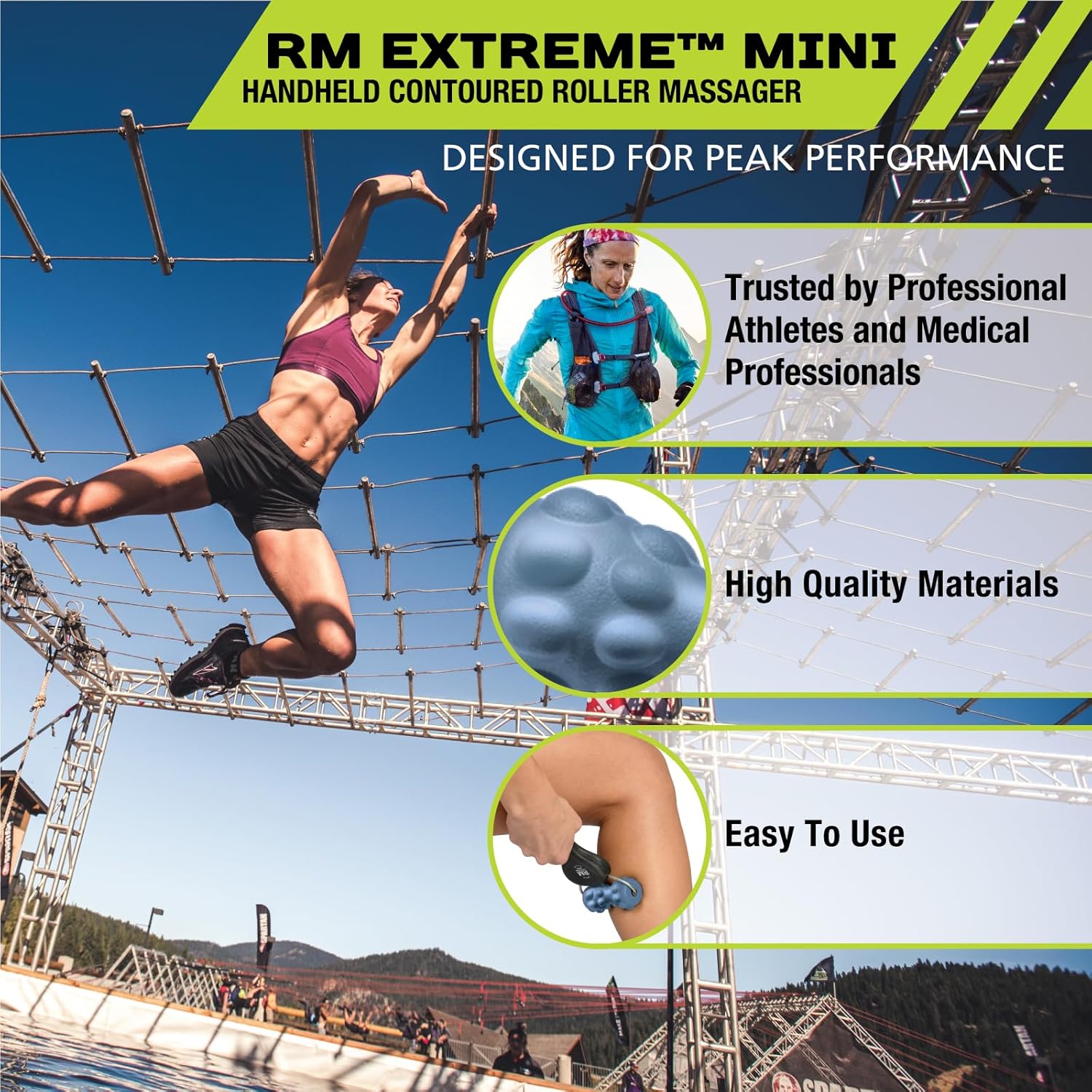 Pro-Tec Athletics Rollers, RM Extreme, RM Extreme Mini Roller, Cryosteel Ice Roller, Portable Roller, Deep Tissue Massage, Muscle Relief, Hamstring, Quadriceps, Multi-Directional, Enhance Performance - Image 2