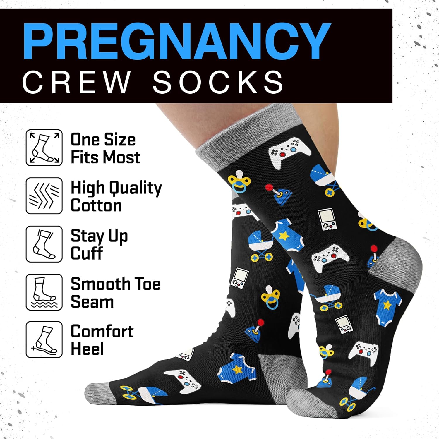 Pregnancy Gifts for Expecting Mom, Funny Pregnancy Socks for New Mom - Christmas Gifts, Stocking Stuffer for Women - Image 6