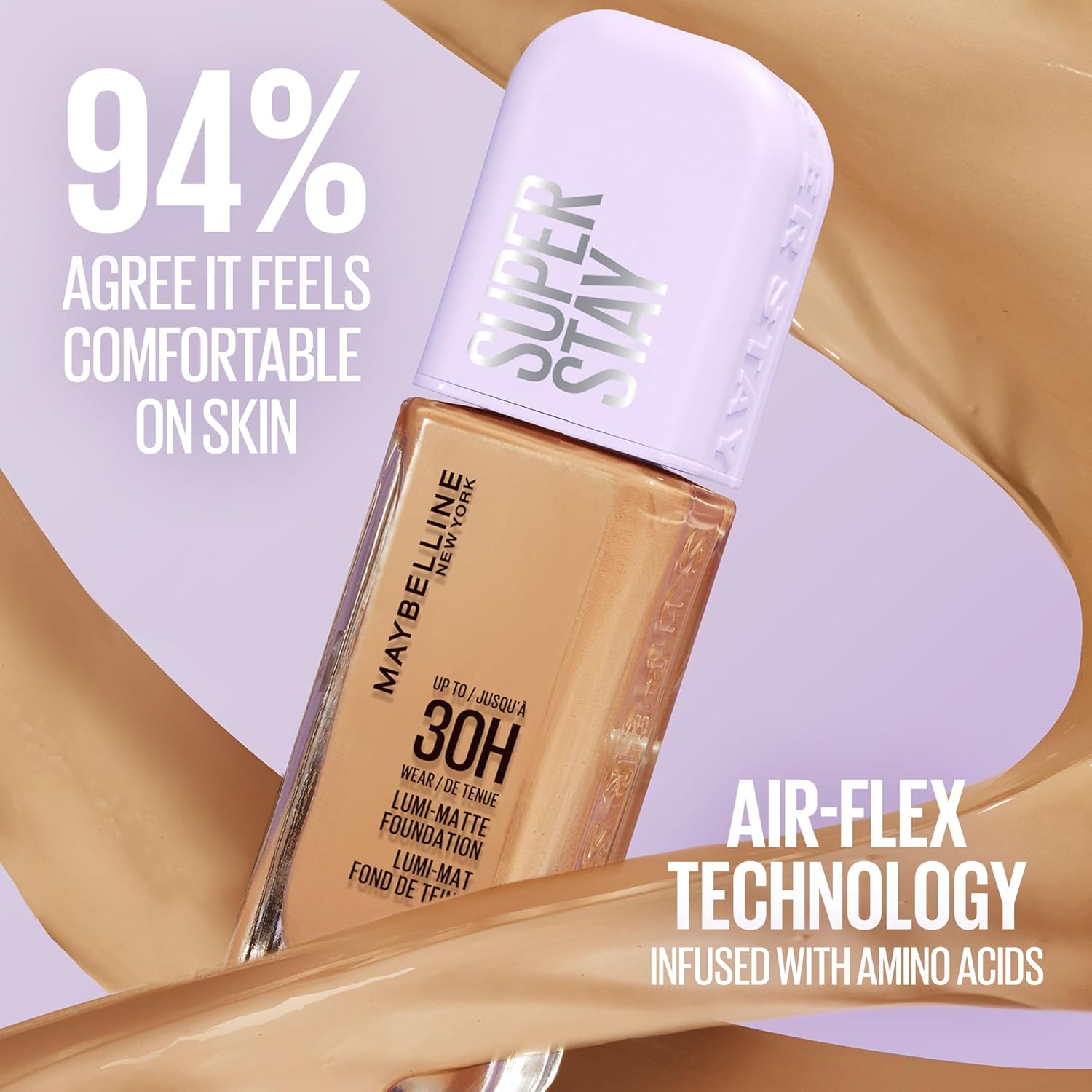 Maybelline Super Stay Lumi-Matte Foundation, Lightweight and Buildable Full Coverage Foundation Makeup For Up To 30HR Wear, 120, 1 Count - Image 6