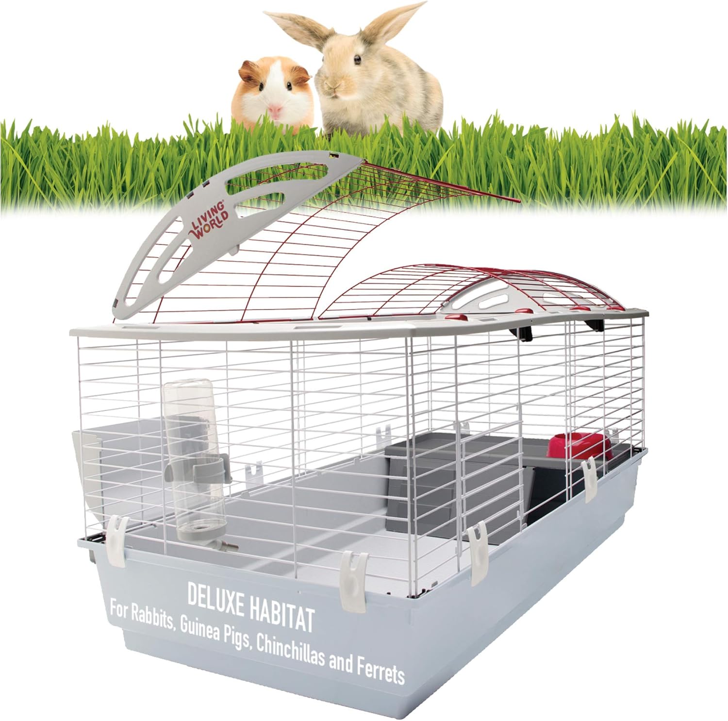 Living World - Deluxe Hybrid Habitat, X-Large - Rabbit, Guinea Pig, Chinchillas, and Small Animal Cage - Image 2