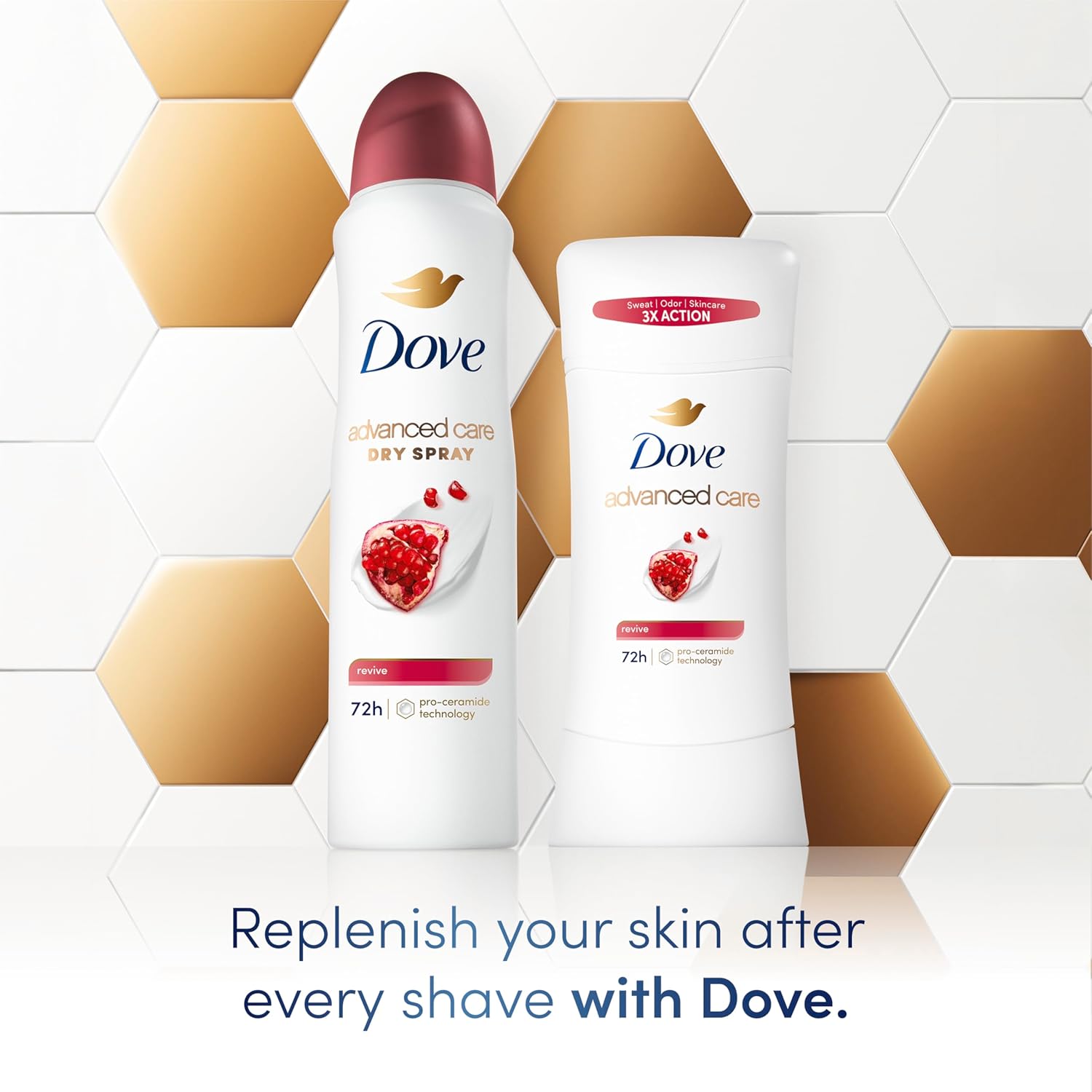 Dove Advanced Care Antiperspirant Deodorant for Women Twin Pack Revive 72 hour sweat and odor protection 2.6 oz (Packaging May Vary) - Image 5