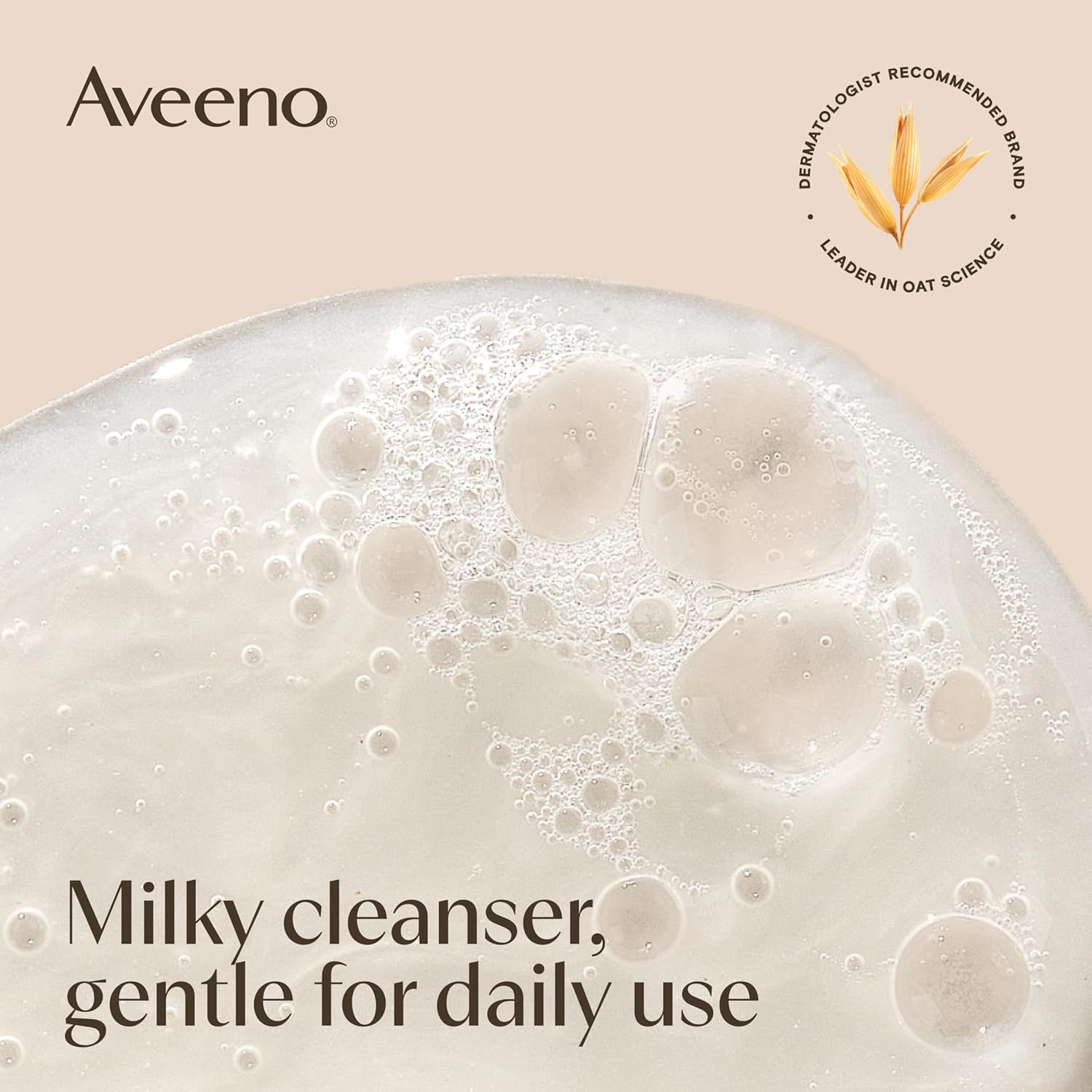 Aveeno Calm + Restore Nourishing Oat Cleanser, Daily Hydrating Facial Cleanser & Face Wash for Sensitive Skin, Non-Foaming, Hypoallergenic, Non-Comedogenic, Fragrance-Free, with Feverfew, 7.8 fl oz - Image 3