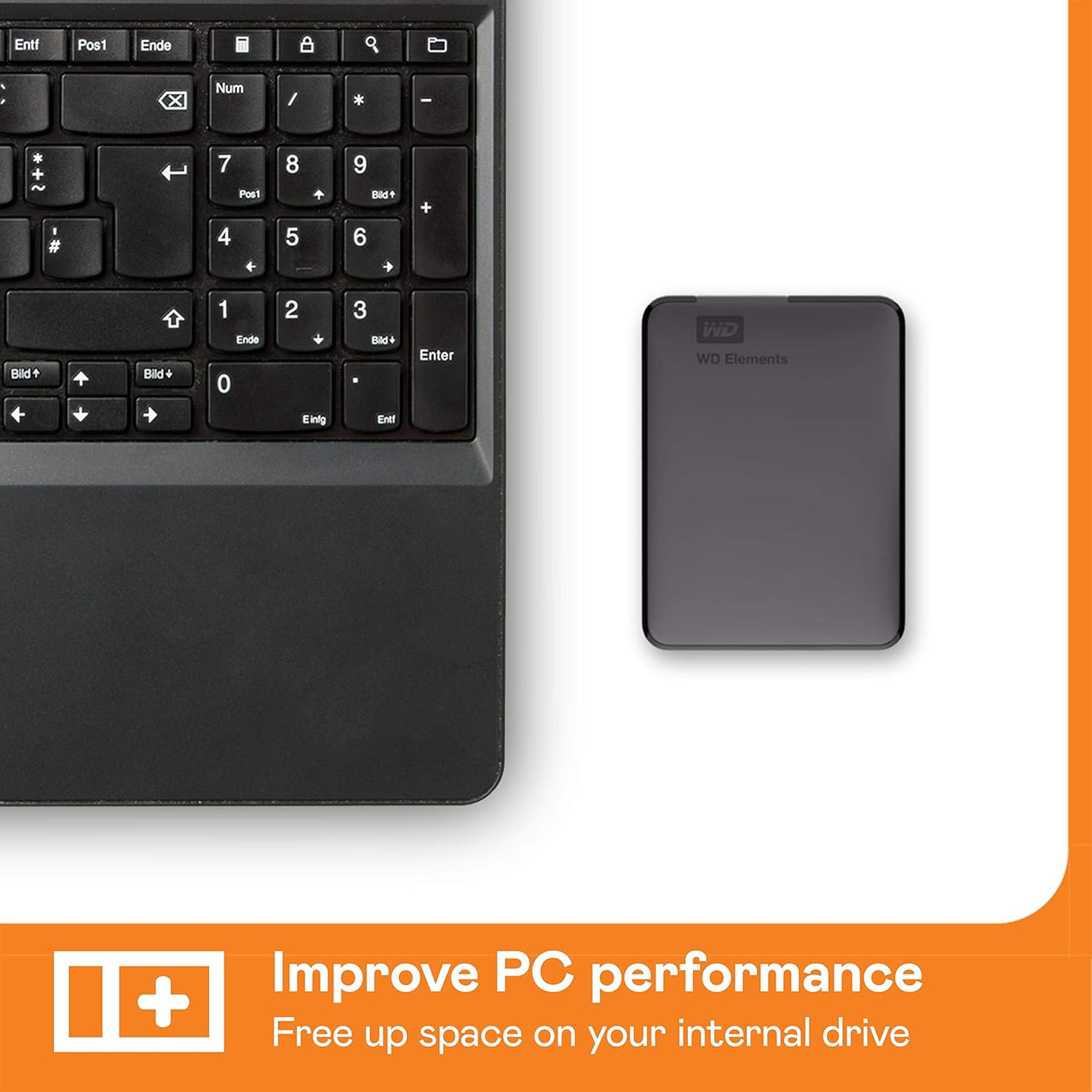 WD 6TB Elements Portable External Hard Drive for Windows, USB 3.2 Gen 1/USB 3.0 for PC & Mac, Plug and Play Ready - WDBHJS0060BBK-WESN - Image 8