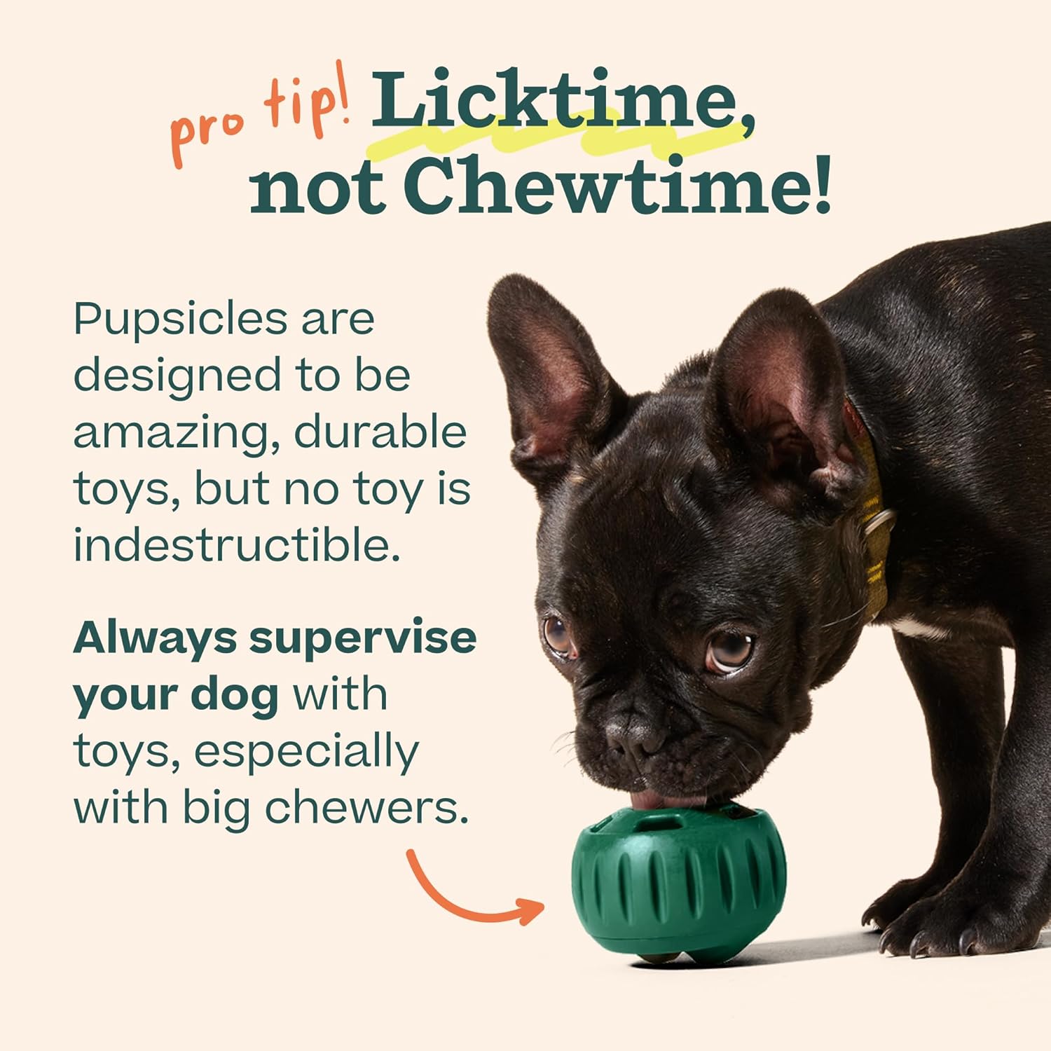 WOOF Party Pupsicle - Long-Lasting Interactive Dog Toys for Boredom - Low-Mess Design - Birthday Gifts for Dogs - Large Dog Toys - Buddy Blue - Image 4