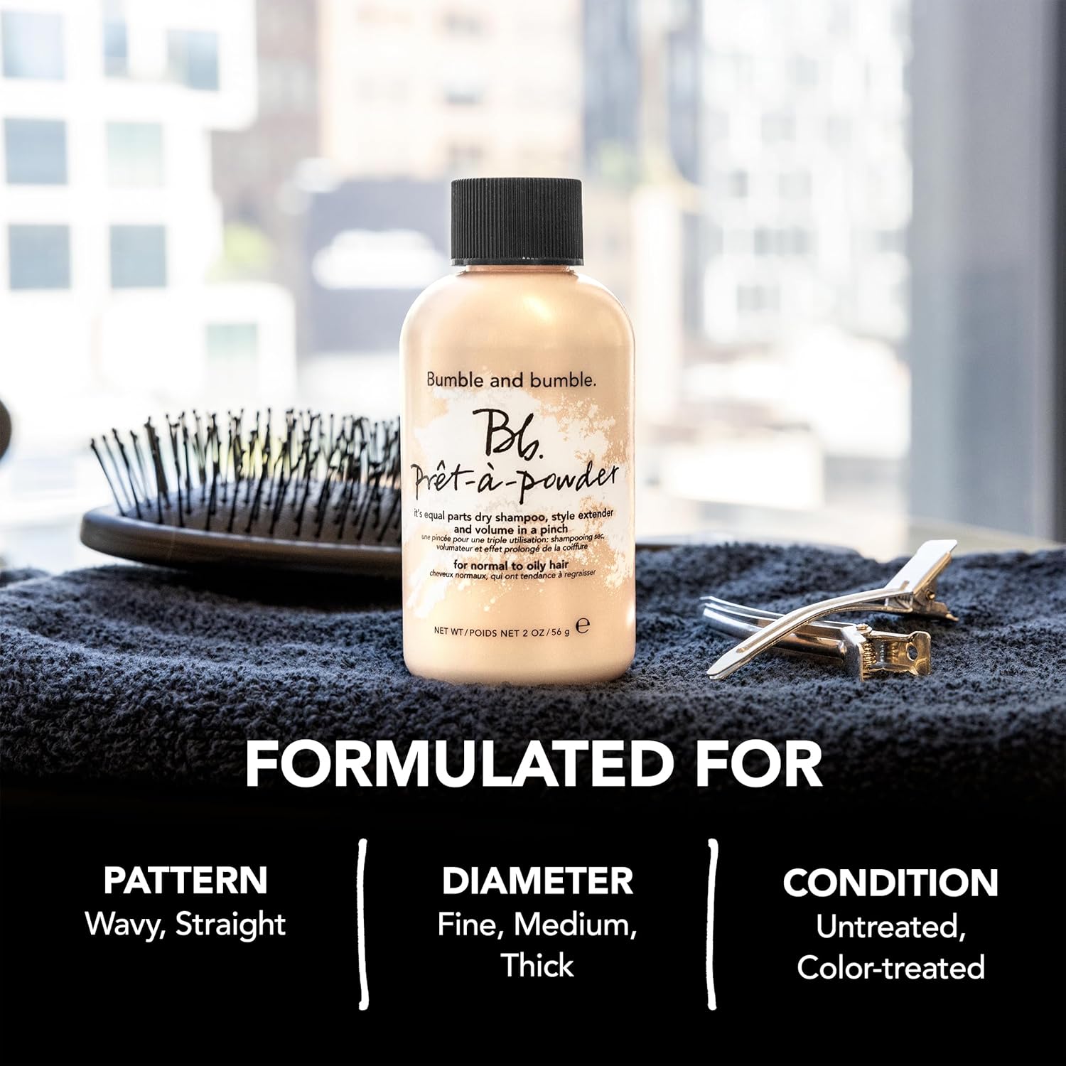 Bumble and bumble. Prêt-à-powder Dry Shampoo Powder | Adds Volume, Texture + Absorbs Oil | Non-Aerosol | For All Wavy + Straight Hair Types - Image 4